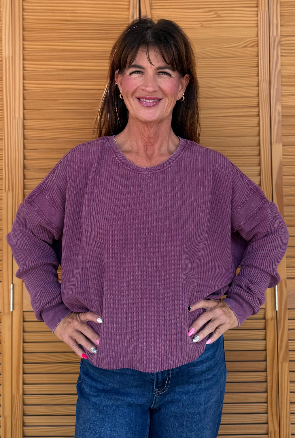 CHERRY CRISSCROSS TOP