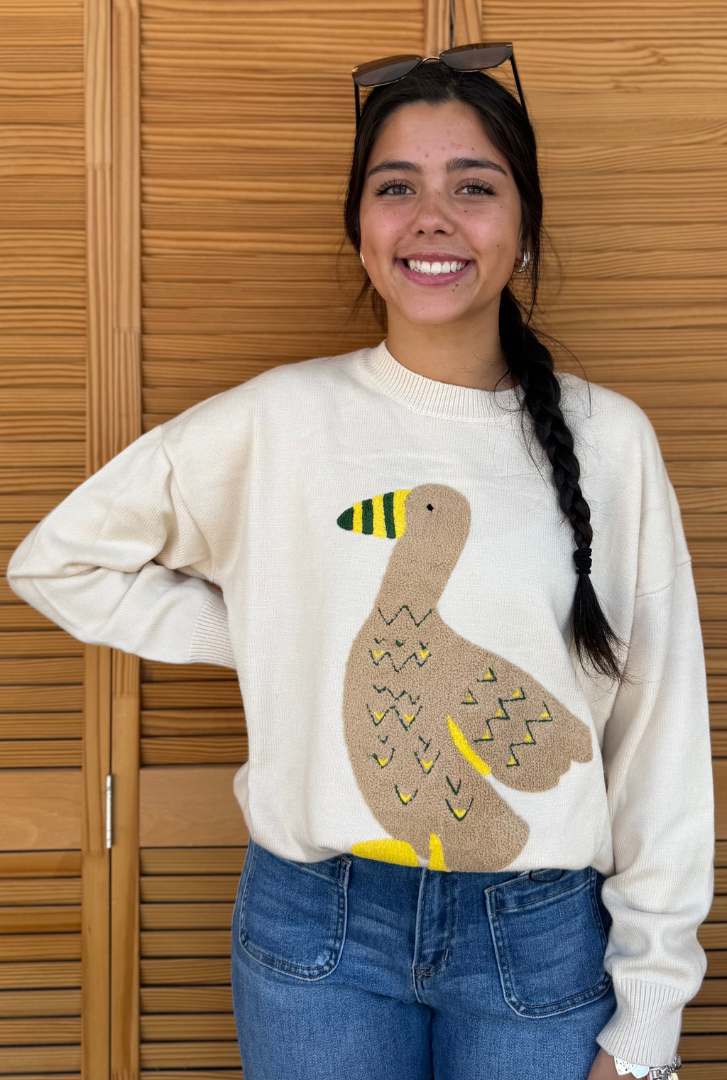 OVERSIZED DUCK SWEATER