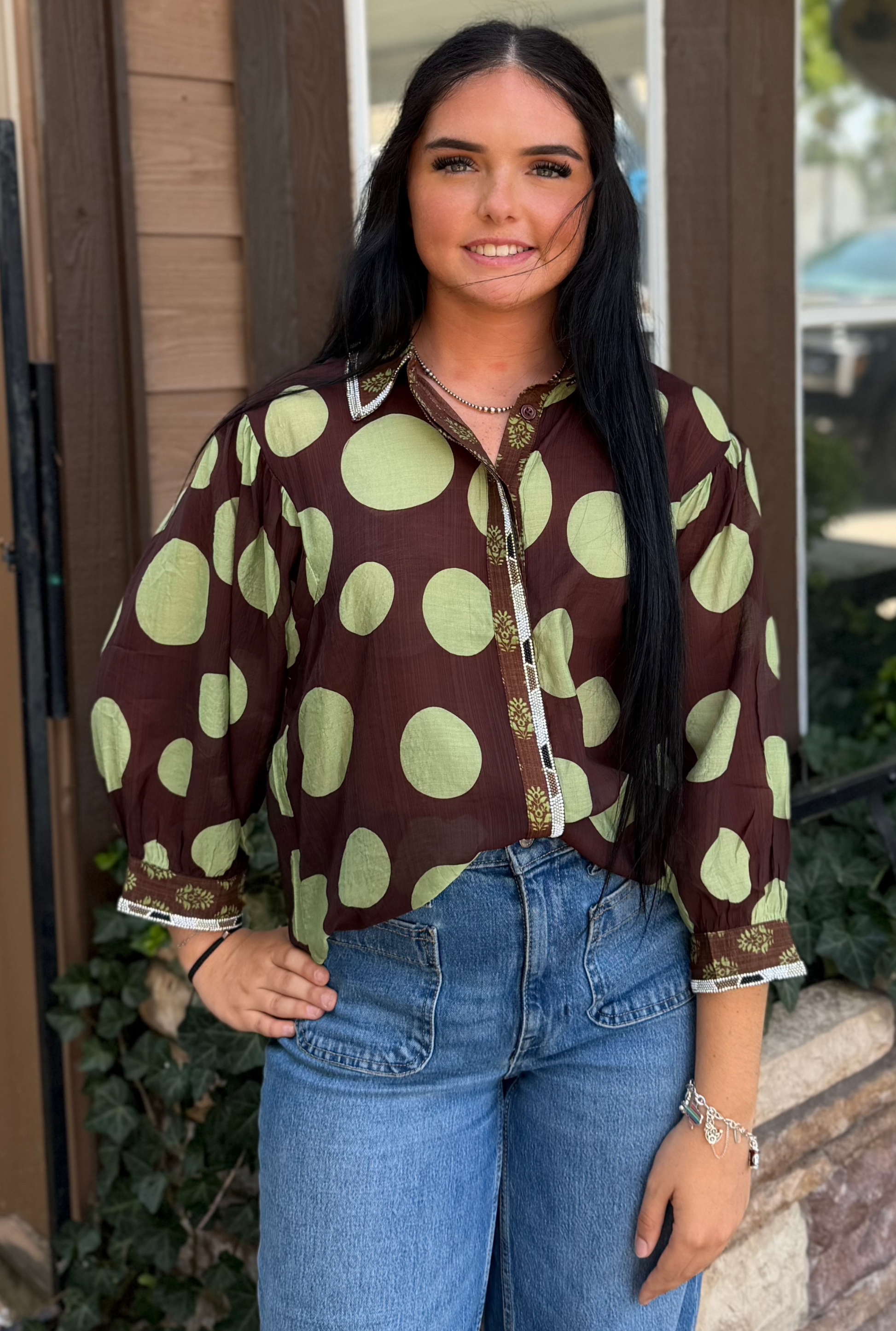 GREEN BELLA TOP