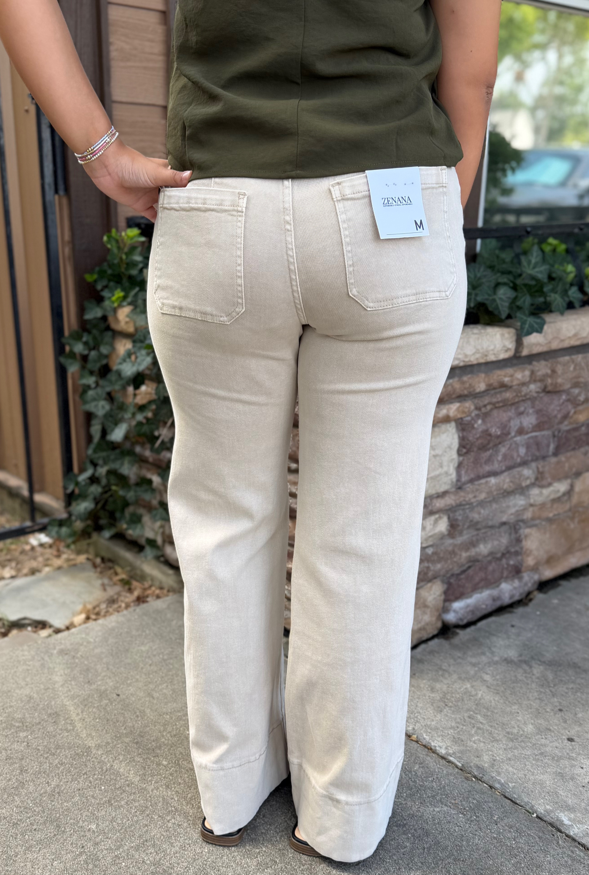 Zenana Trouser Jean Tan