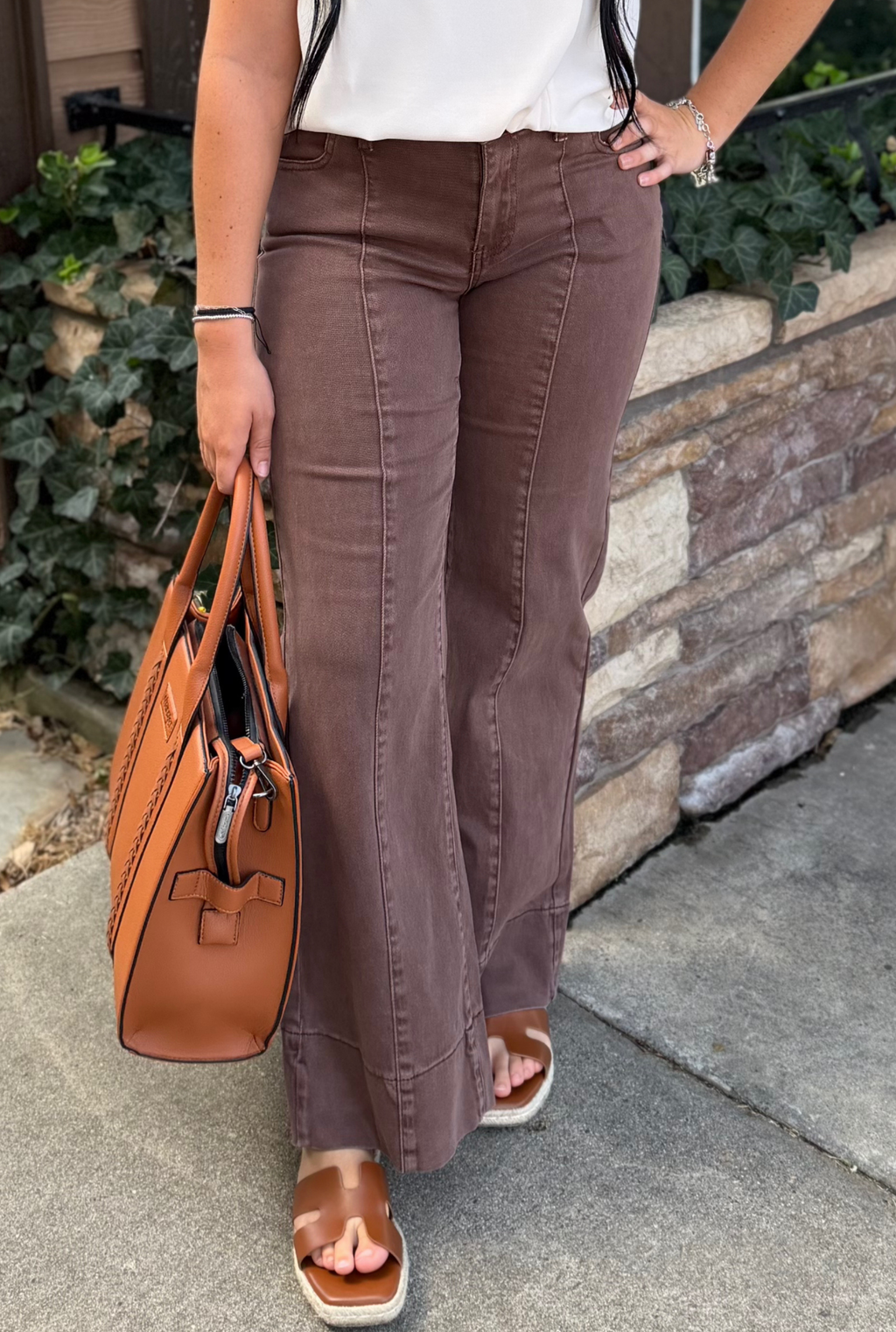 Zenana Trouser Jean Brown