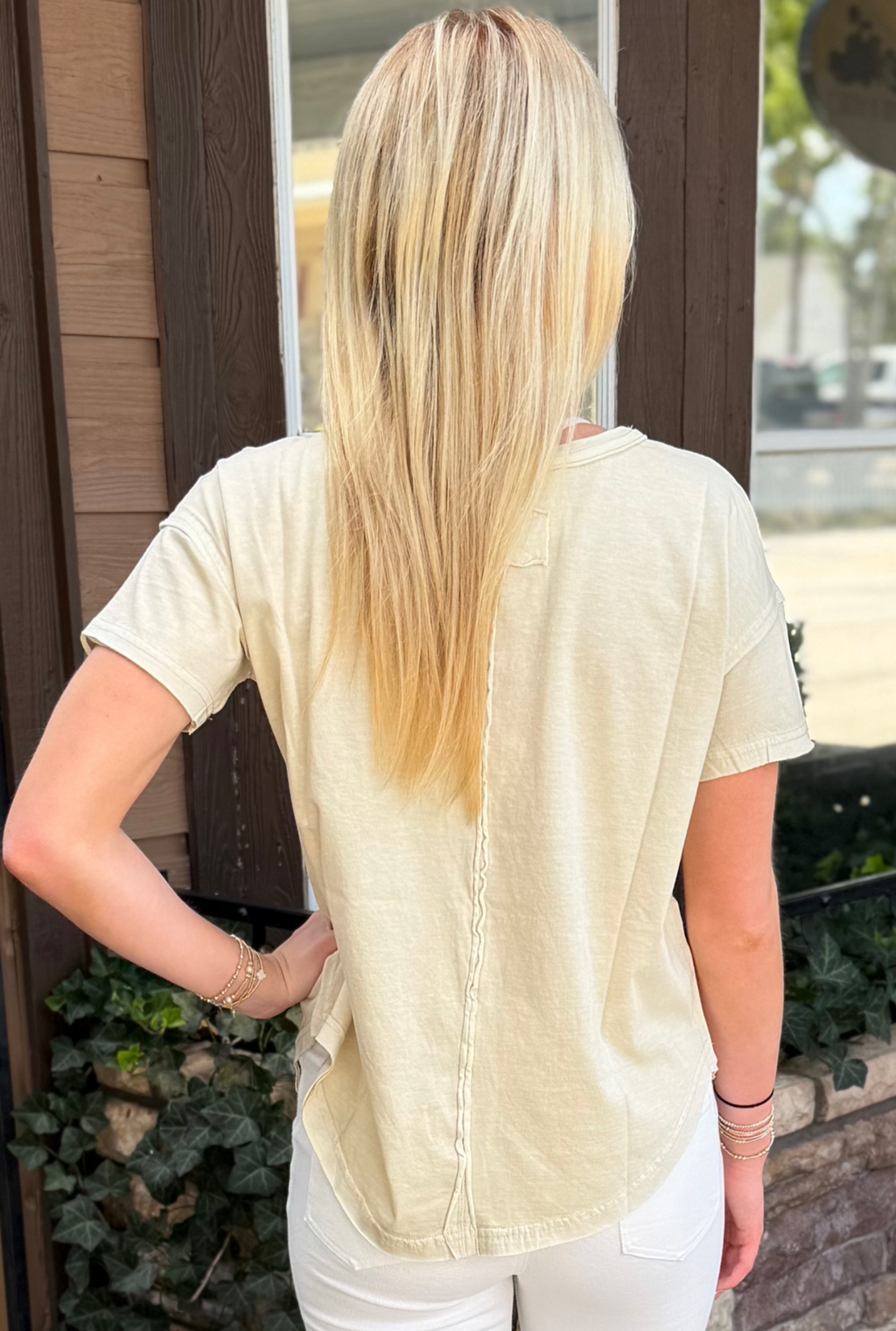 KHAKI MAGGIE TOP