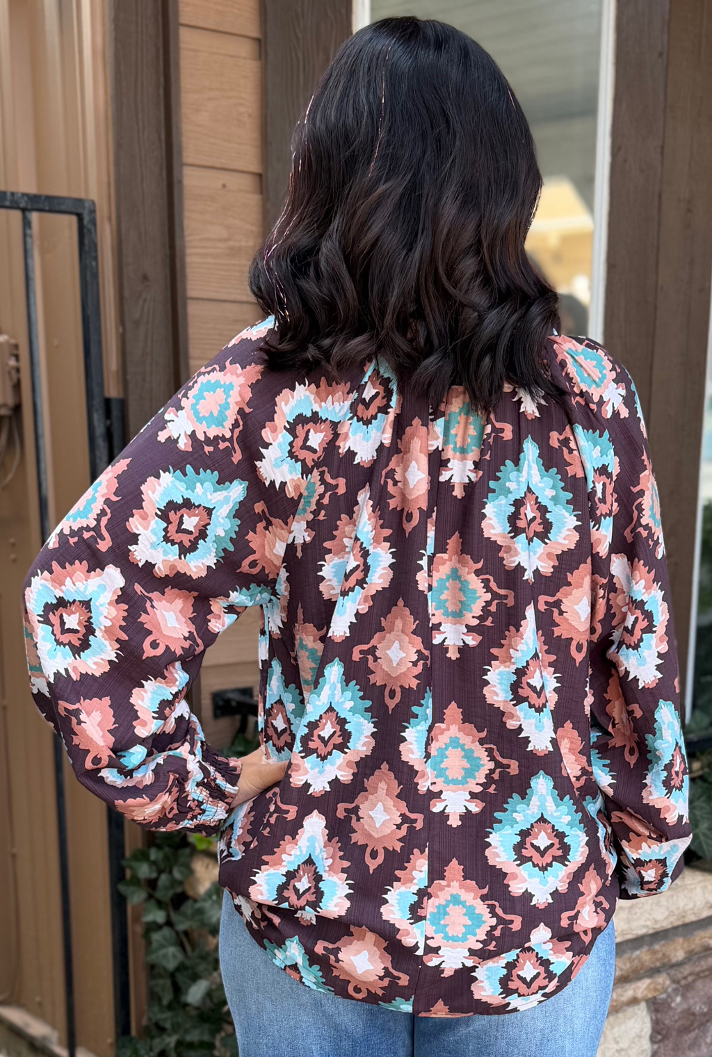 BROWN RHIANNON TOP