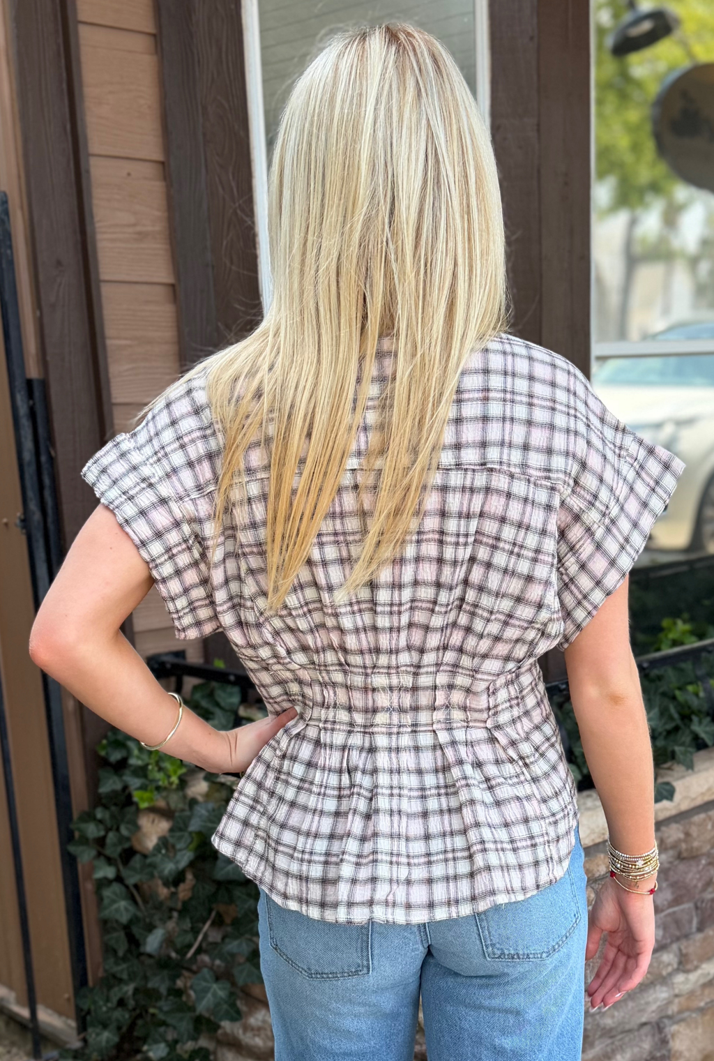 PLAID BROOKLIN TOP