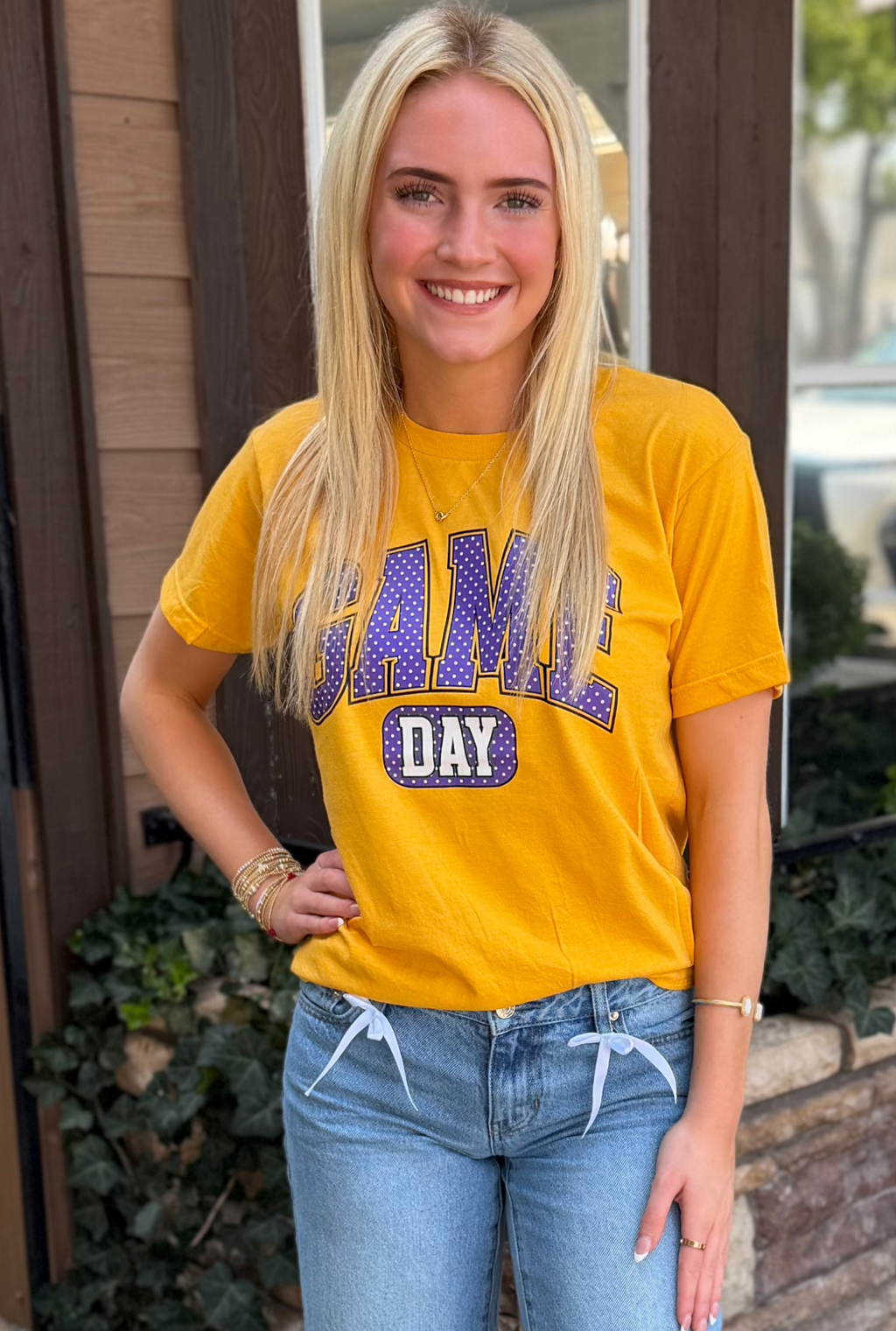 GOLD/PURPLE GAME DAY TEE