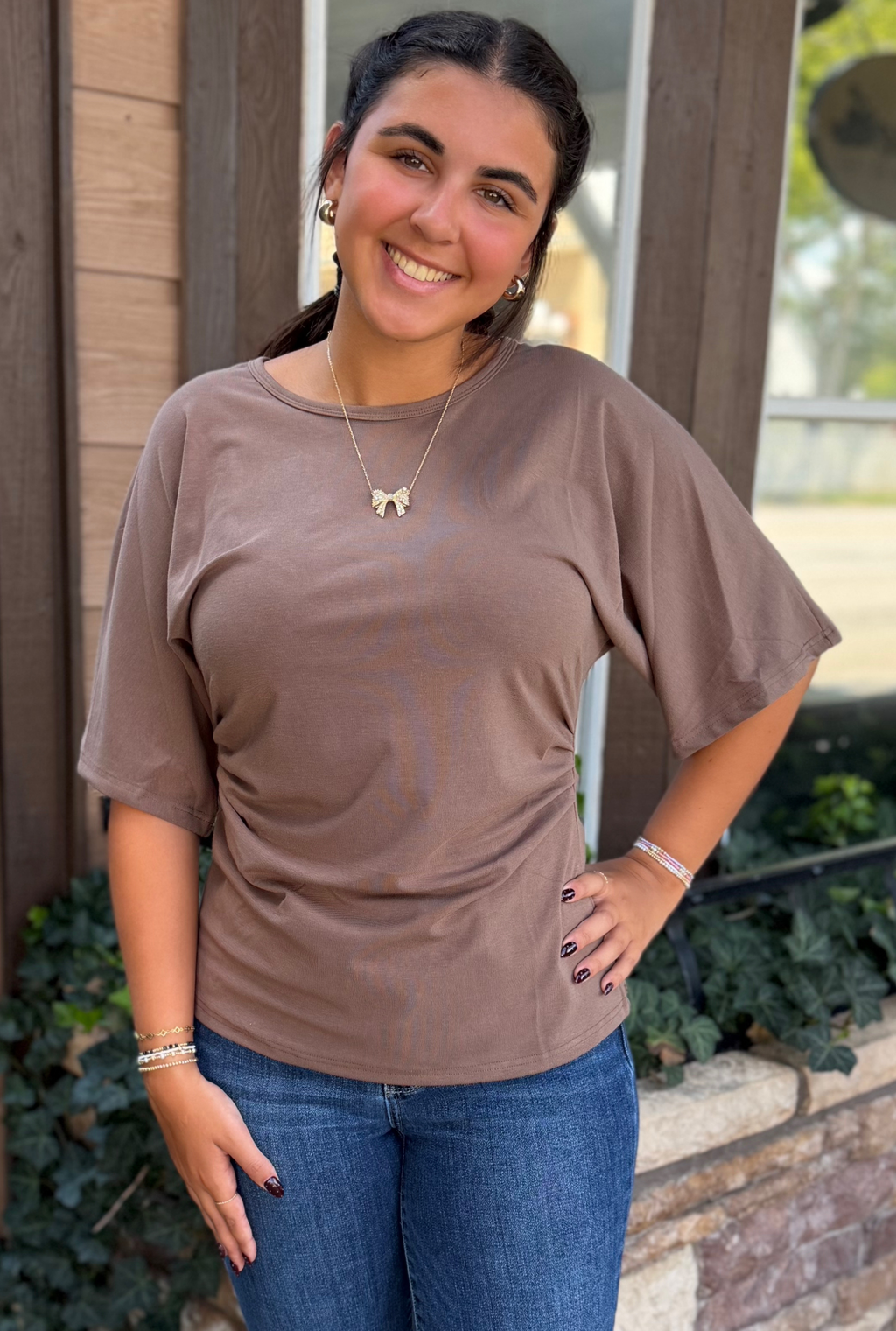 MOCHA FLORENCE TOP