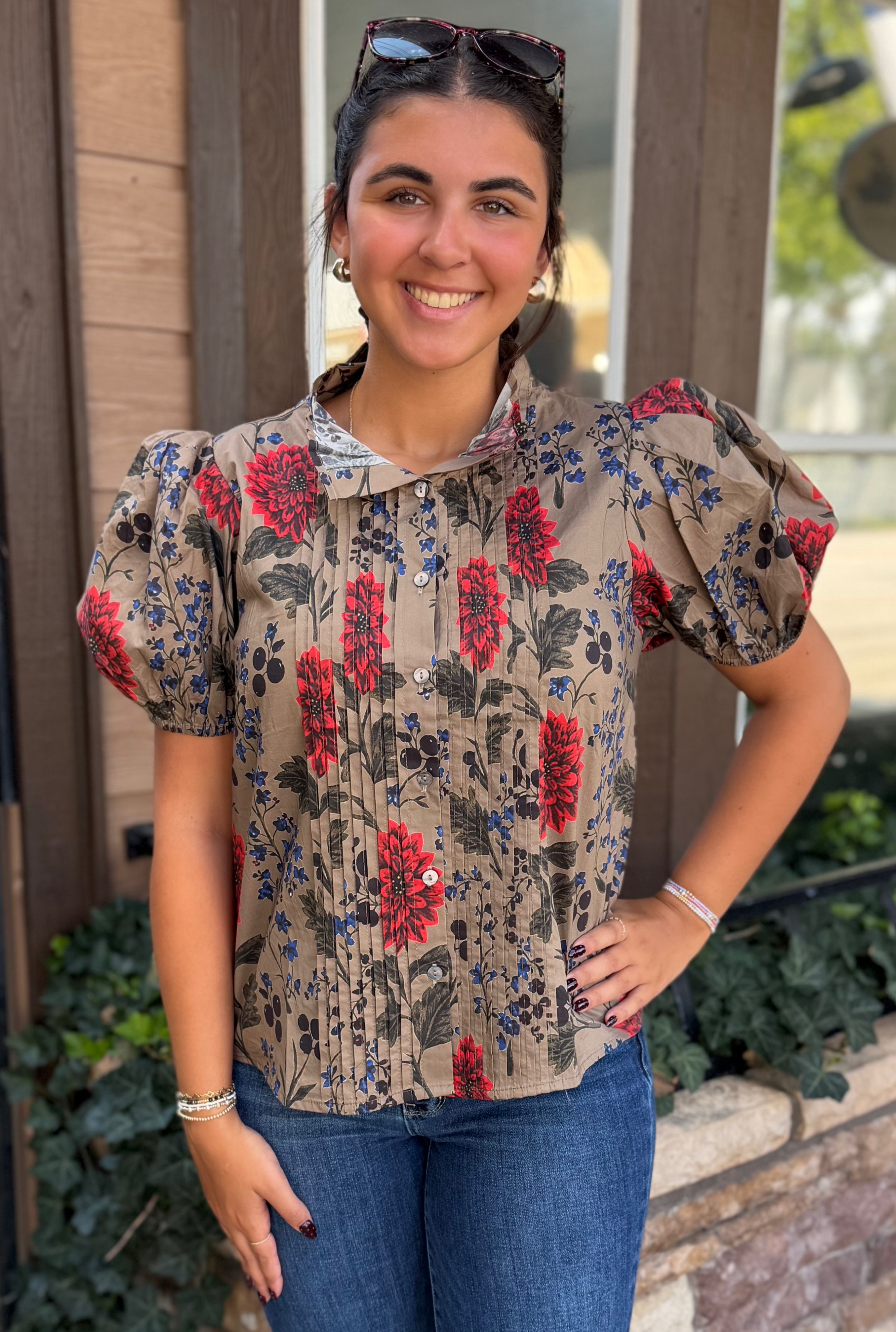CAMEL CHLOE TOP