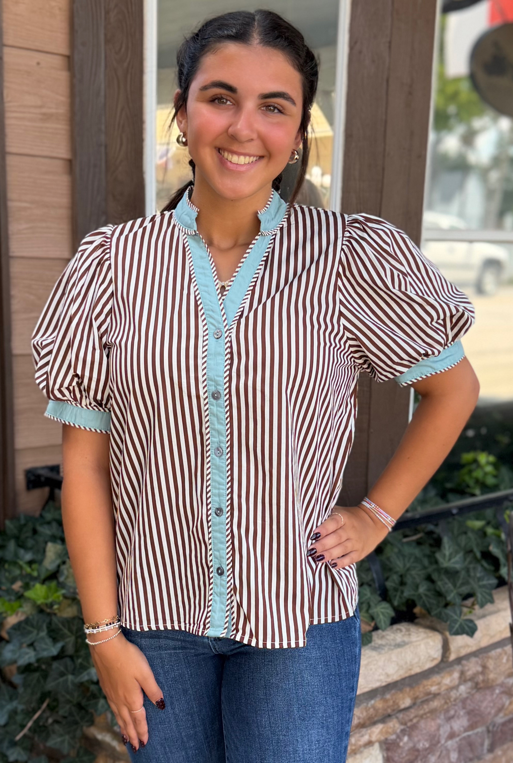 BROWN ANNIE TOP