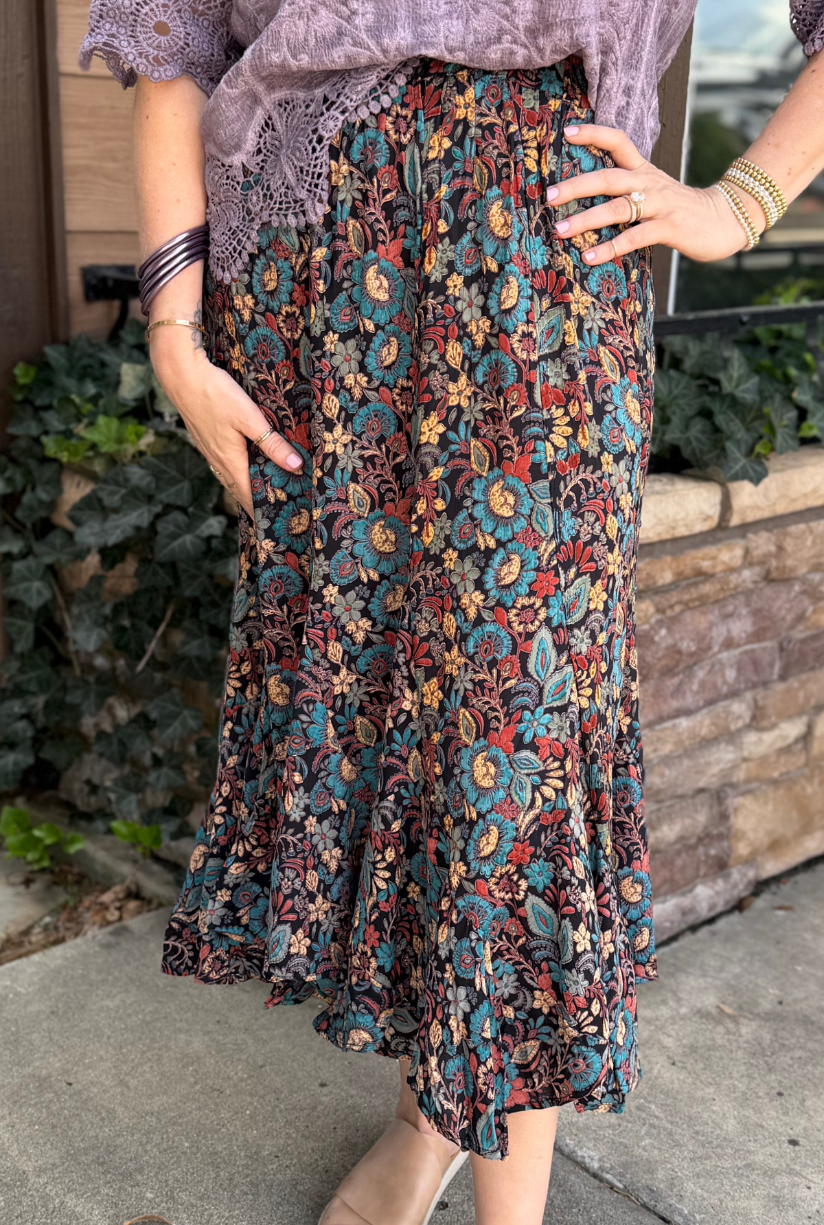 FLORAL CAROLYN SKIRT