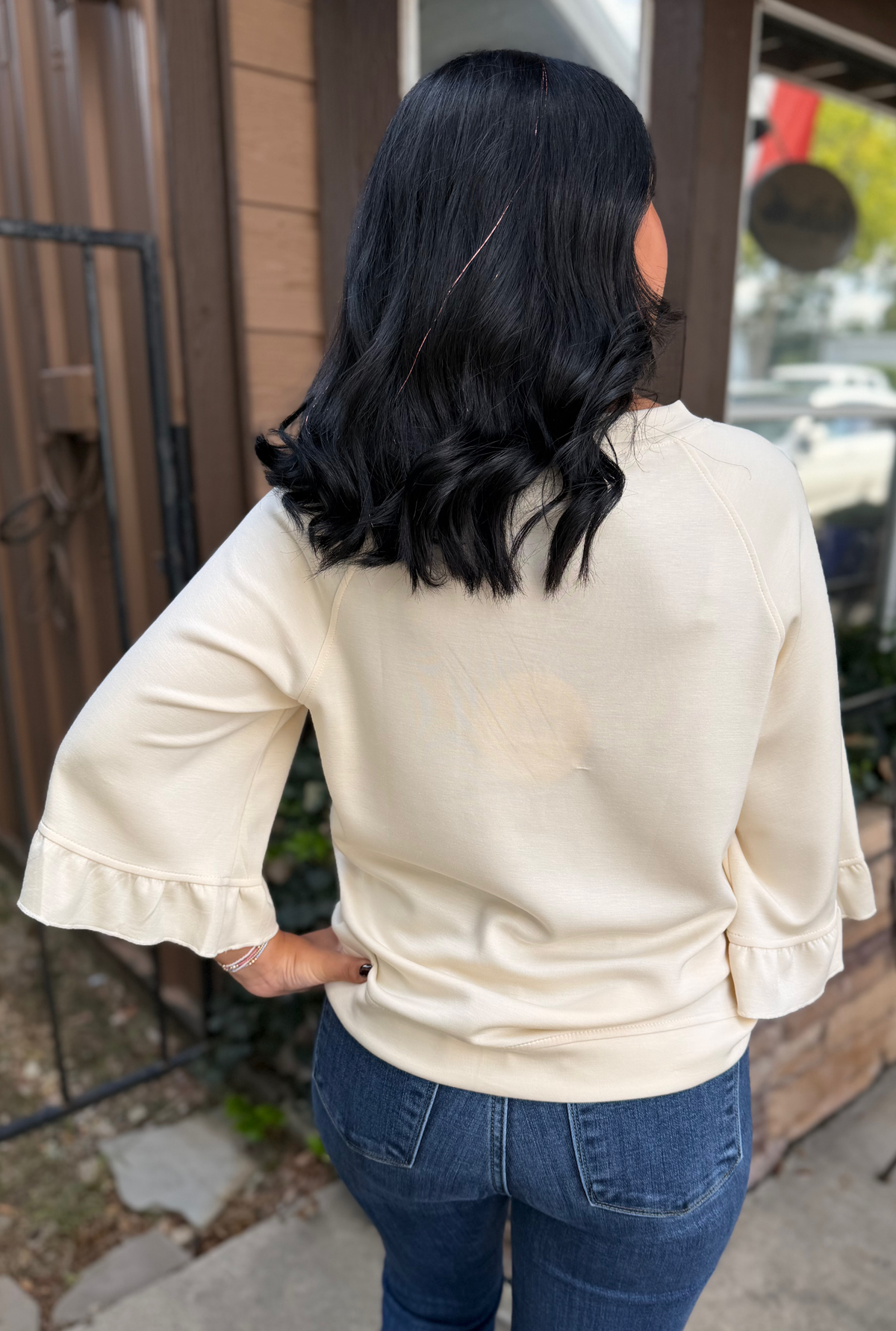 CREAM JOLENE TOP
