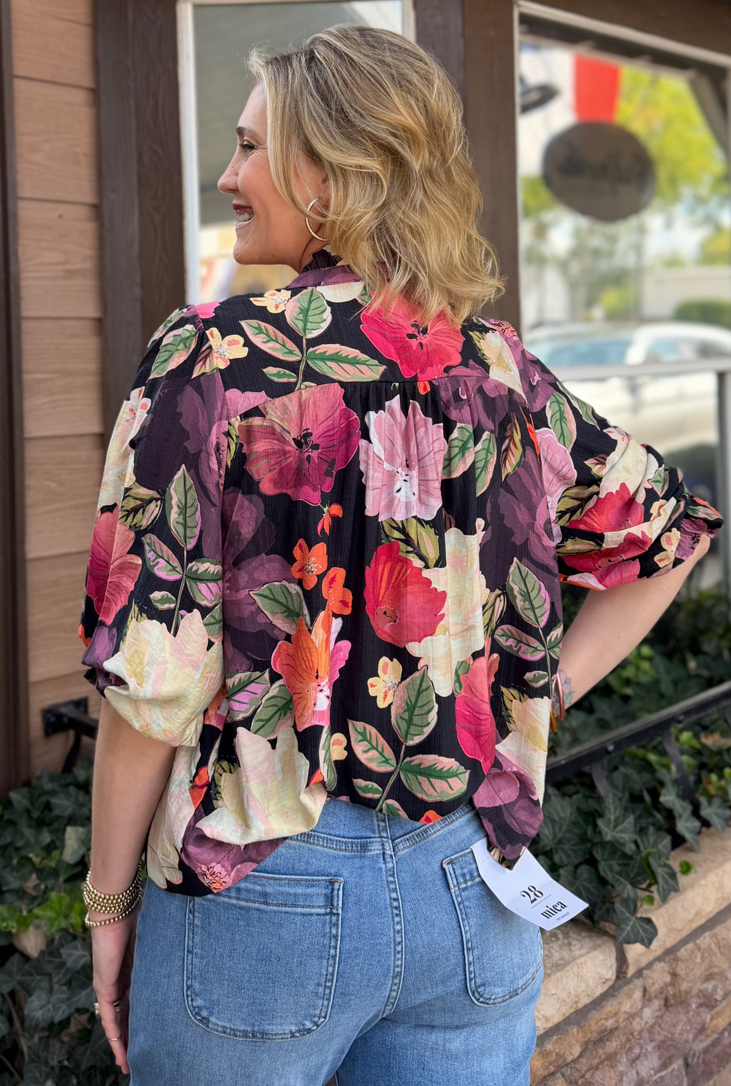 FLORAL MARIAH TOP