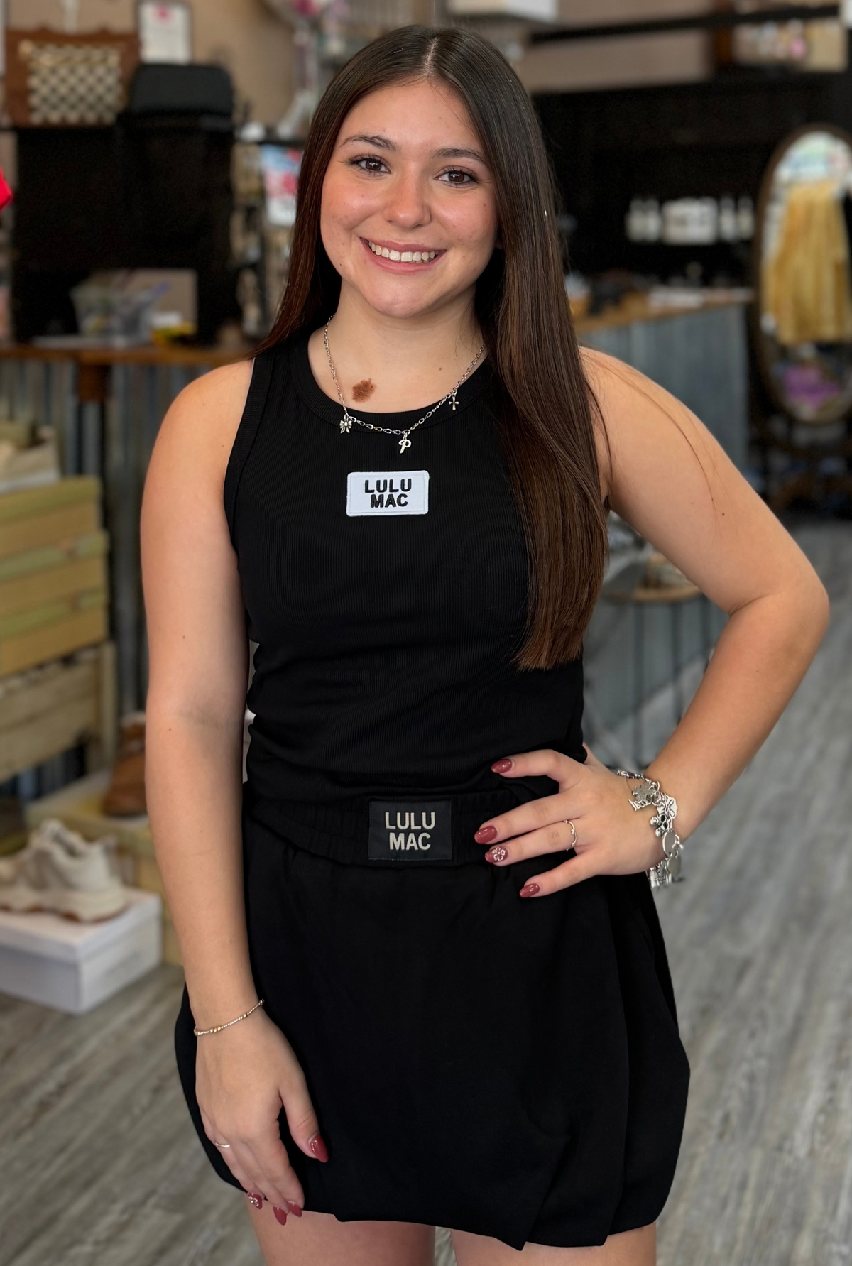 LM BLACK BUBBLE SKIRT
