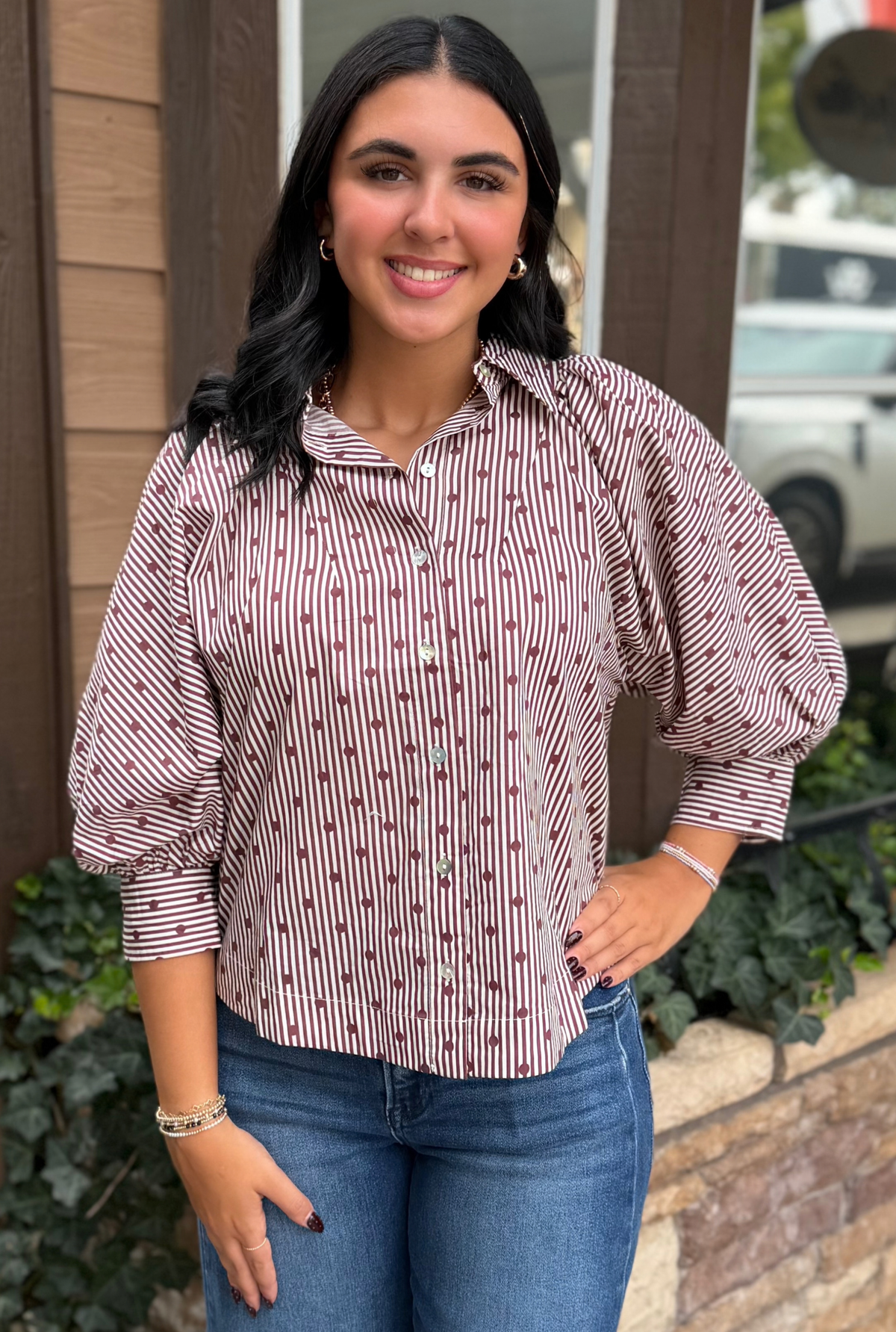 BROWN CORINNE TOP