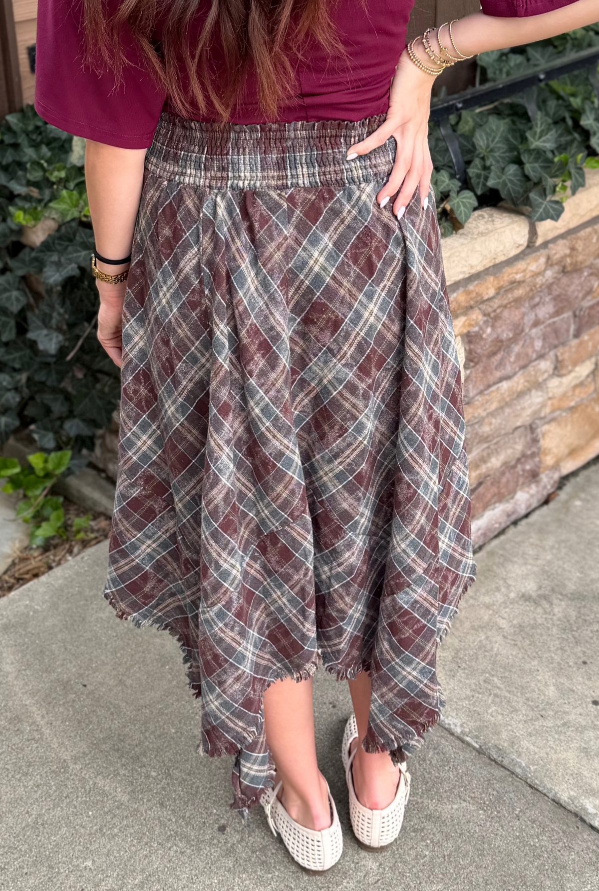 PLAID SANDRA SKIRT