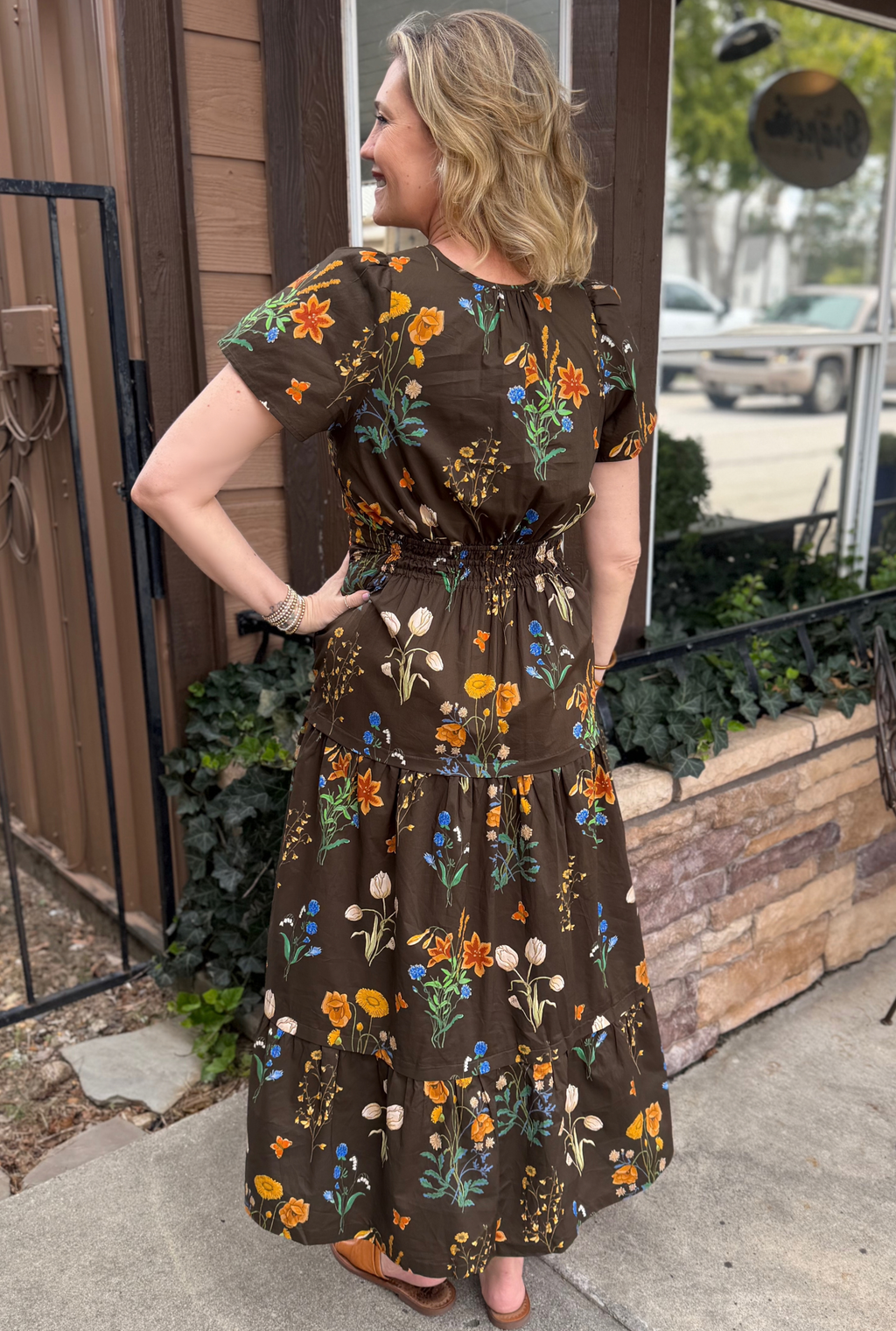 BROWN NICOLE DRESS