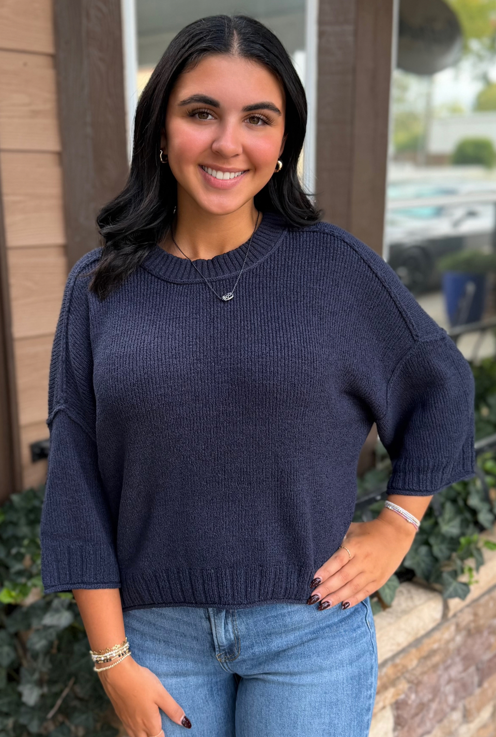 NAVY NALA SWEATER