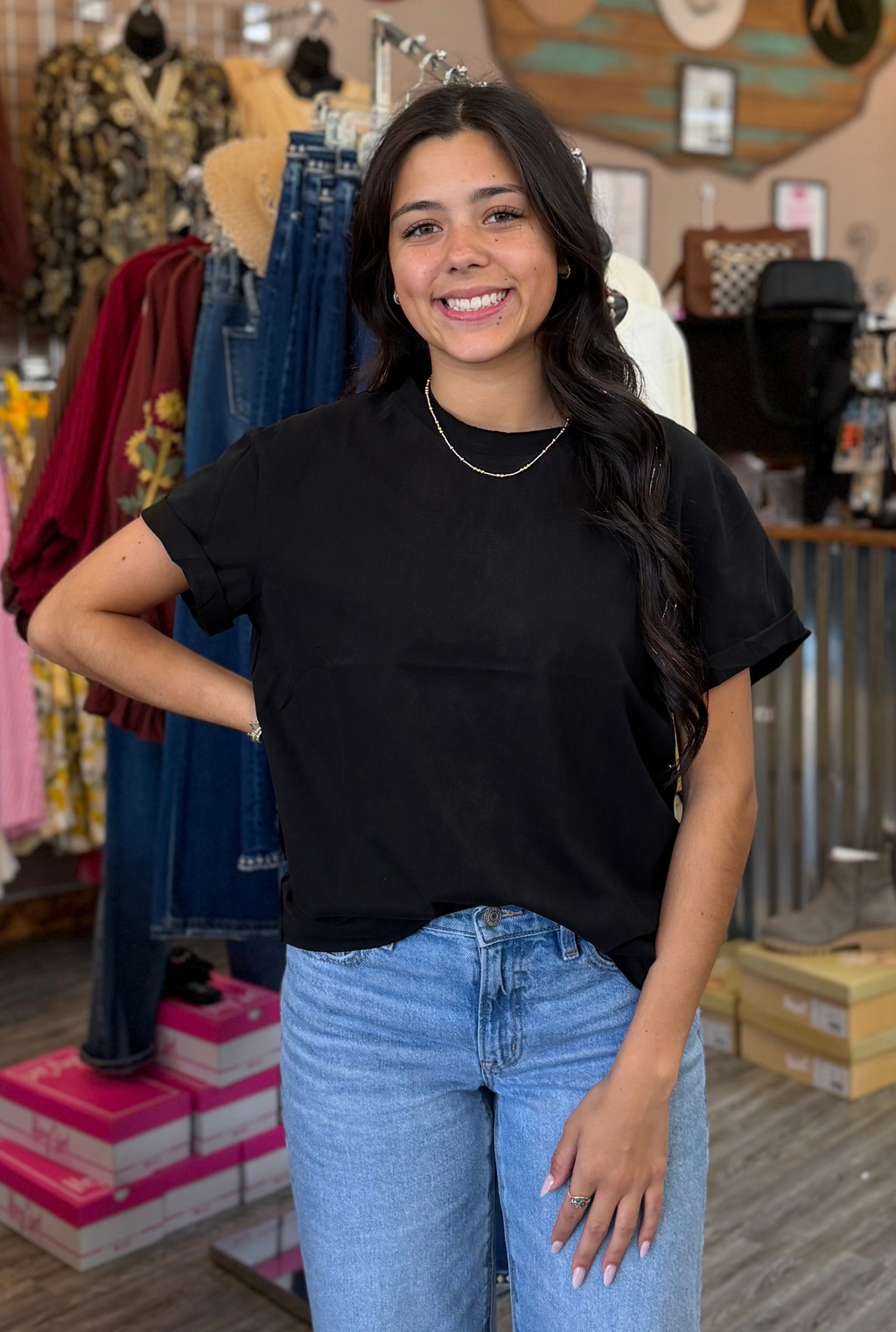 BLACK MALI TOP