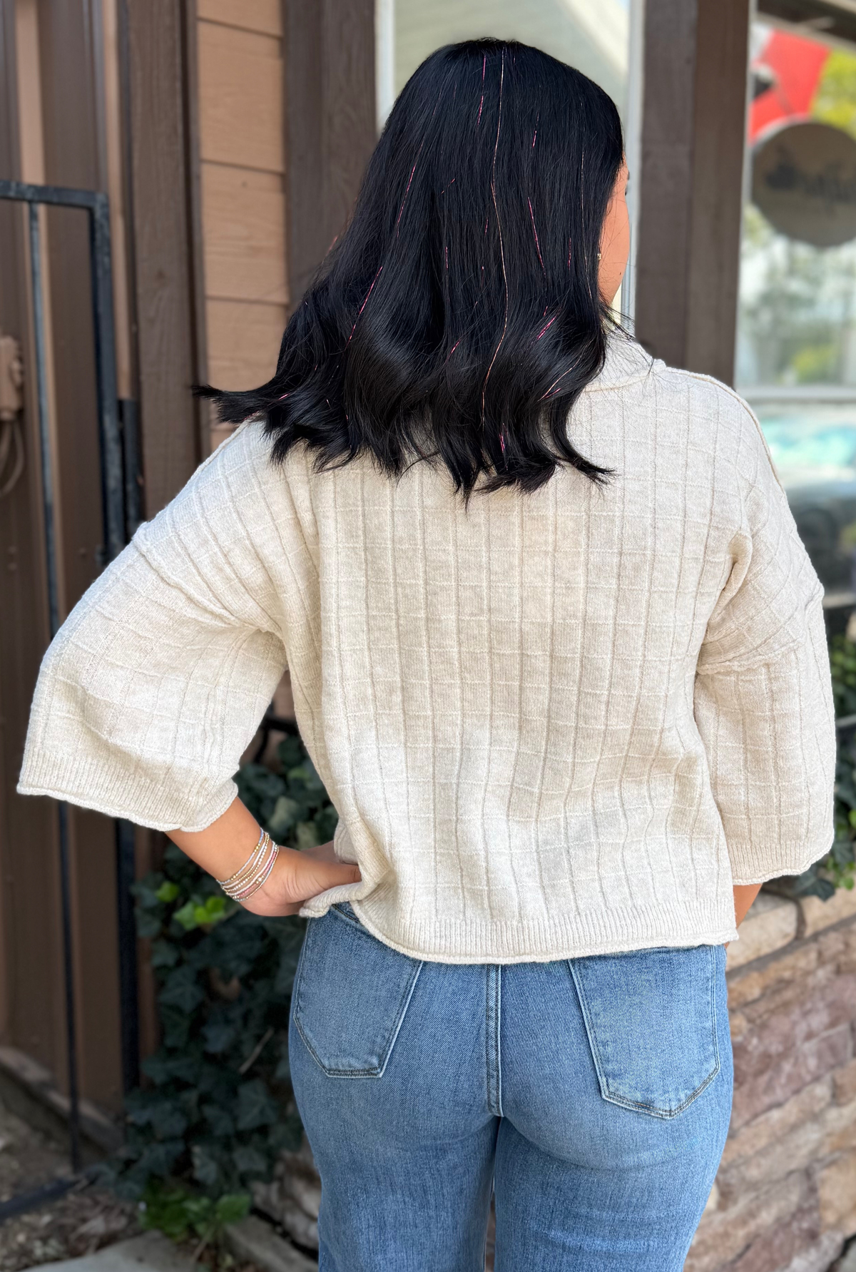 OATMEAL KARA SWEATER