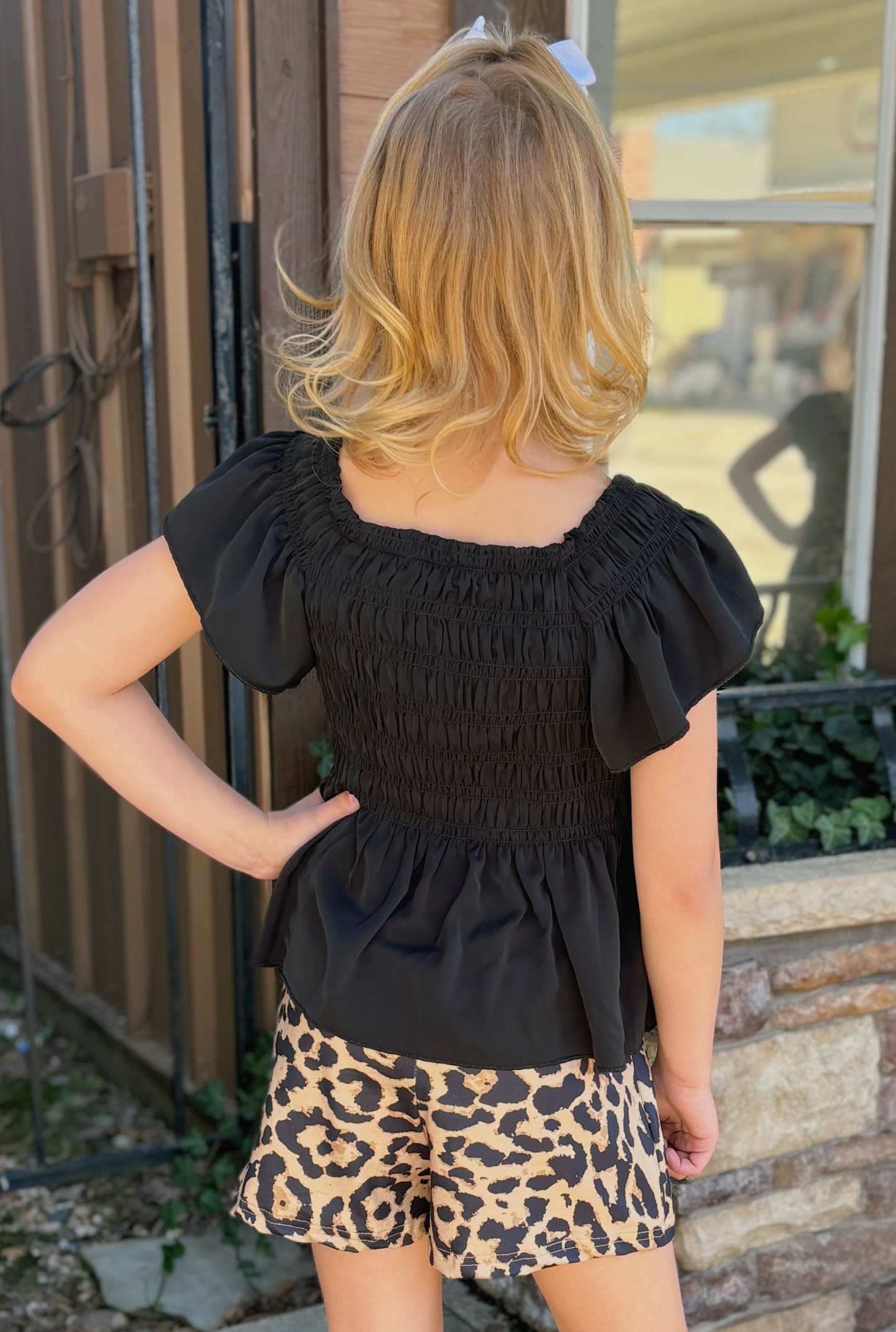 KID'S LEOPARD SHORTS SET