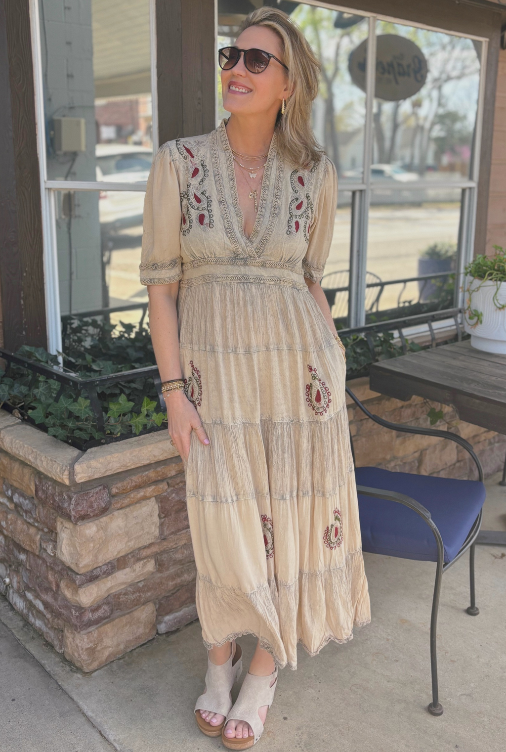 LATTE BOHO BREEZE DRESS