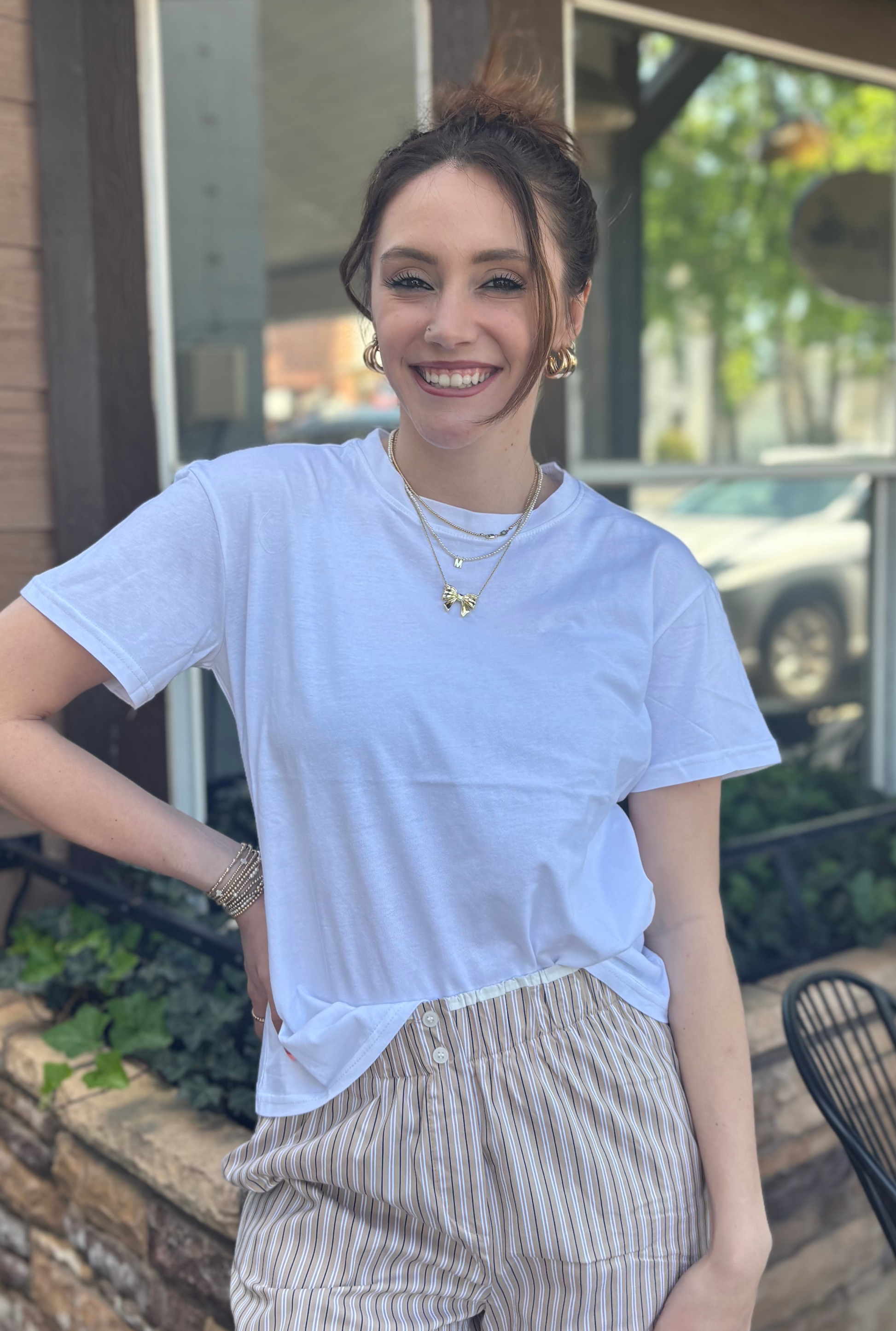 WHITE BASIC ACTIVE TOP