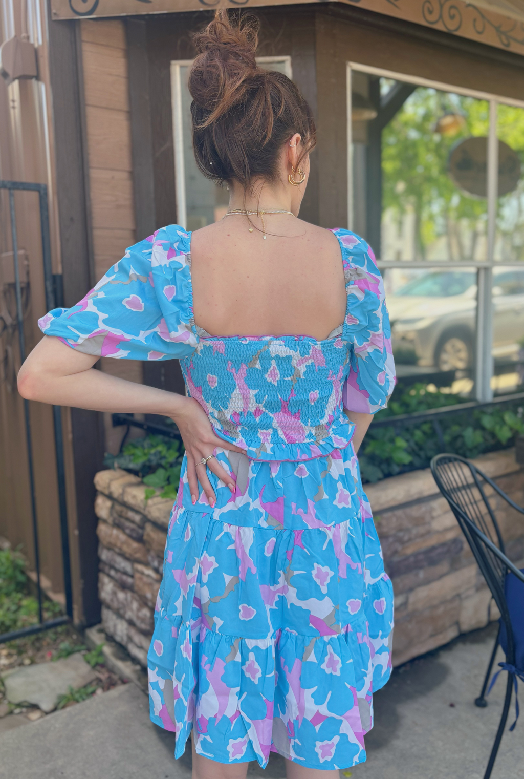BLUE WILD MIXTURE DRESS