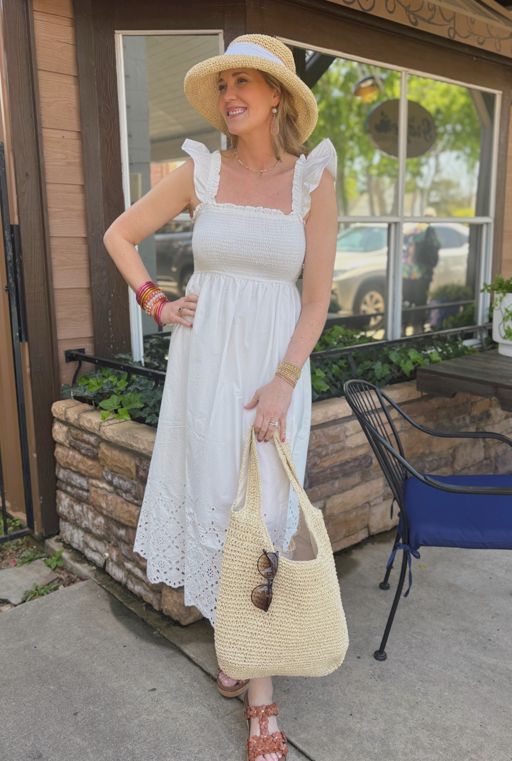 WHITE EVELYN DRESS