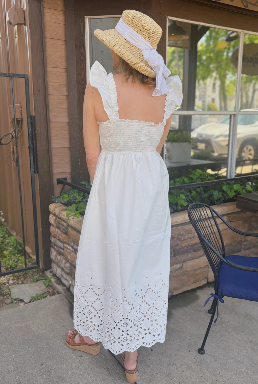 WHITE EVELYN DRESS