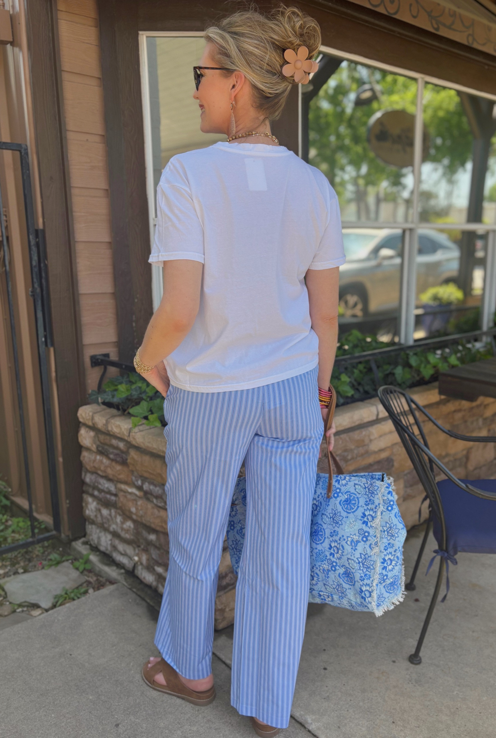 BLUE BOXER PANTS