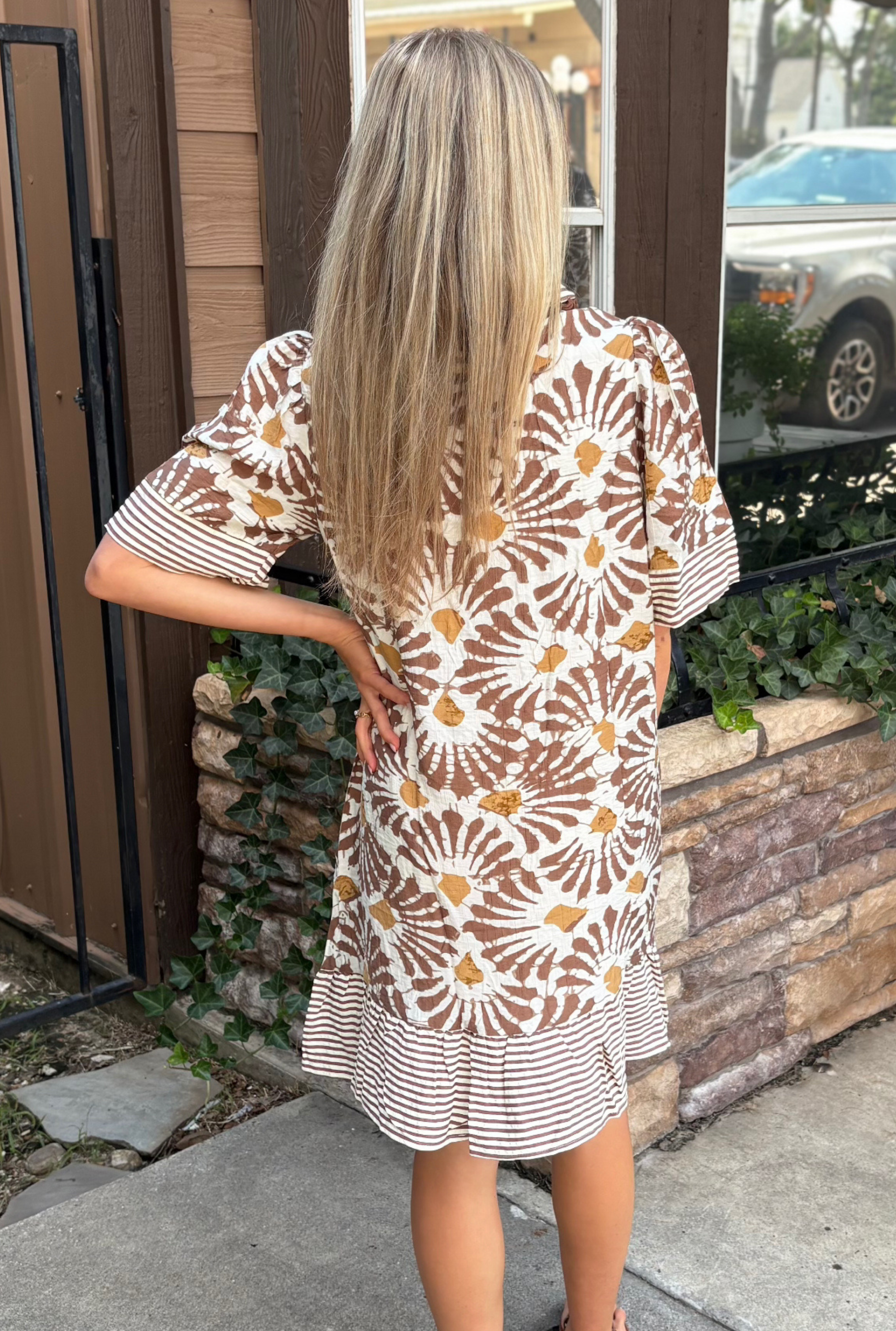 MOCHA JACKIE DRESS