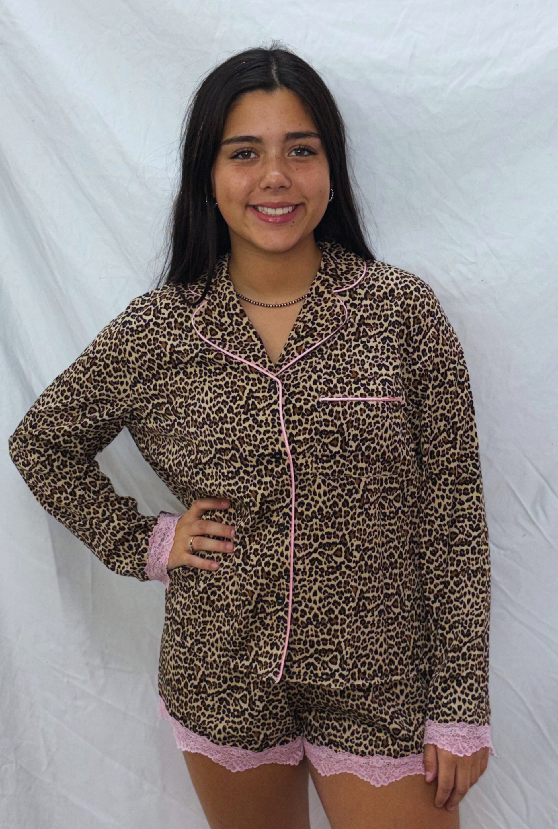 LEOPARD PAJAMA SET