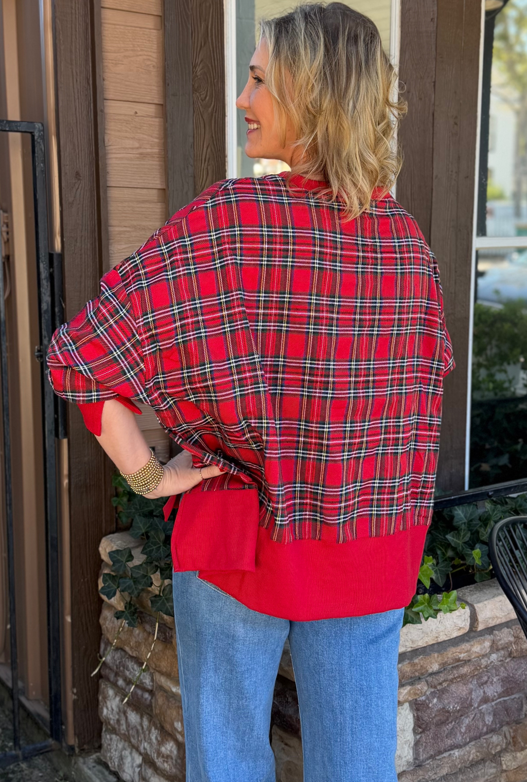 MERRY PATCH CHRISTMAS SWEATER