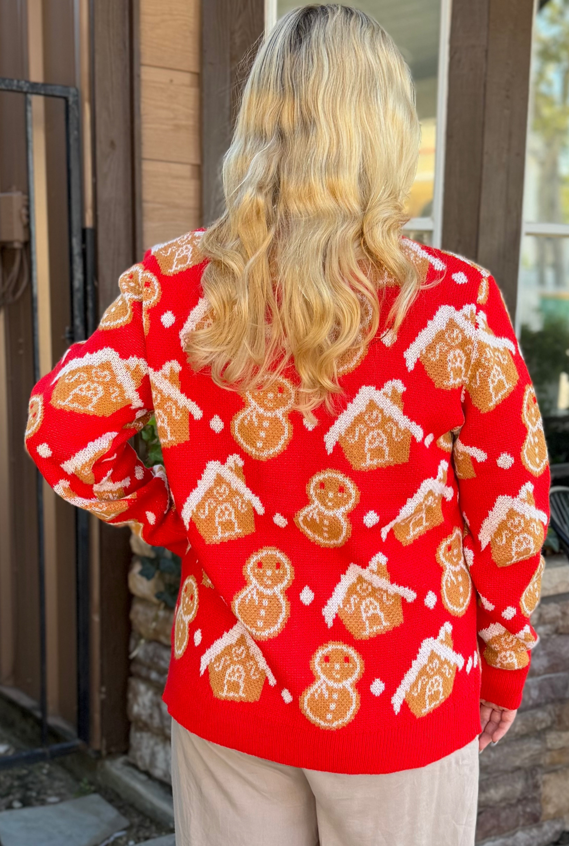 Gingerbread Holiday Cardigan