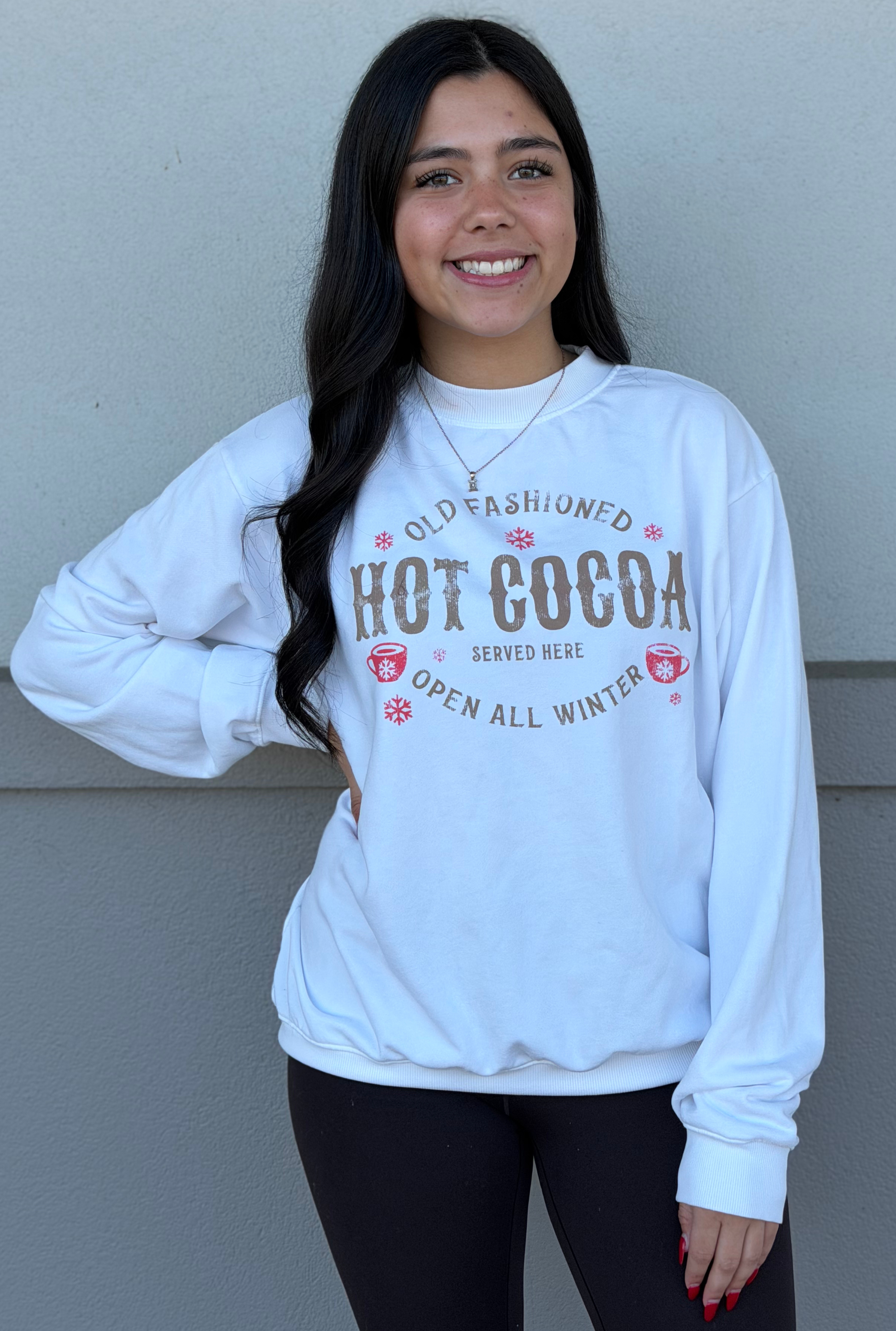 White Hot Cocoa Mineral Graphic Sweatshirts