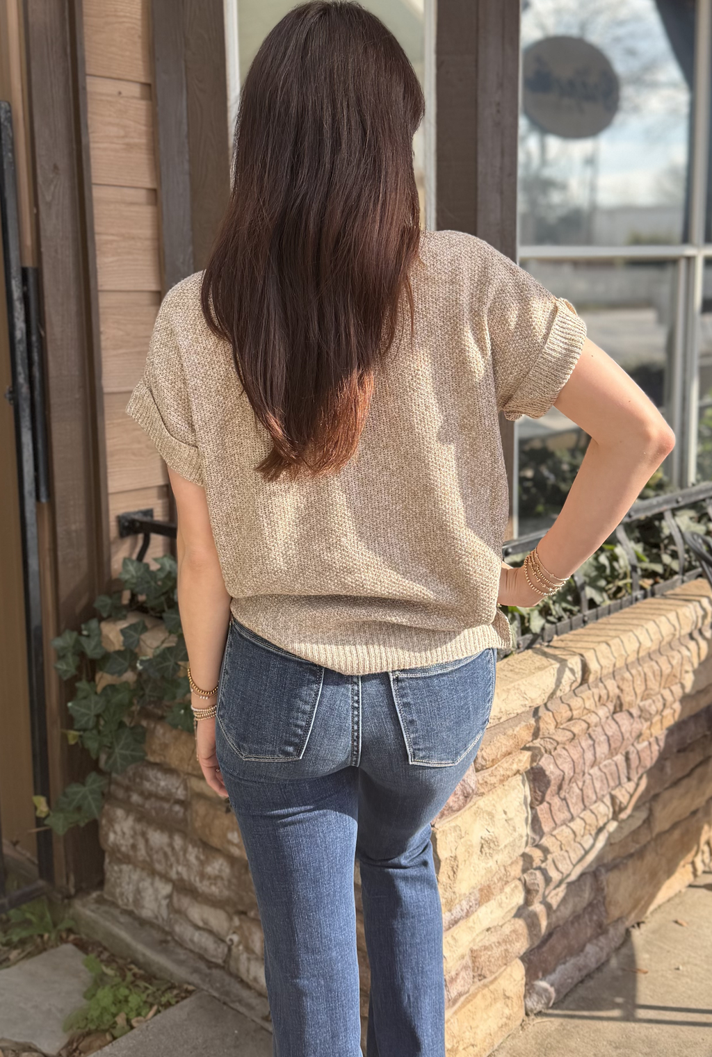 TAUPE SUMMER TOP