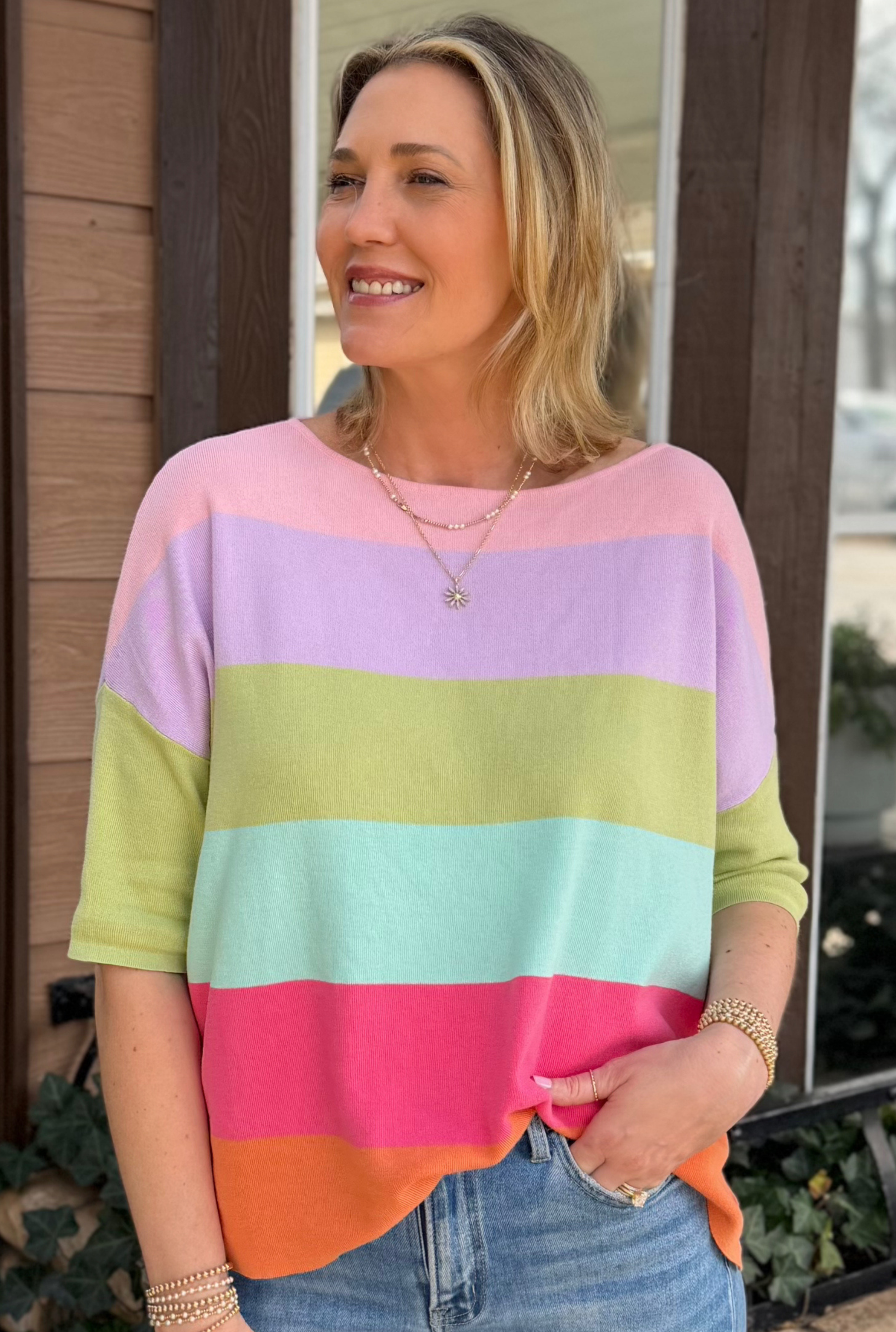 COLORBLOCK CLARA SWEATER
