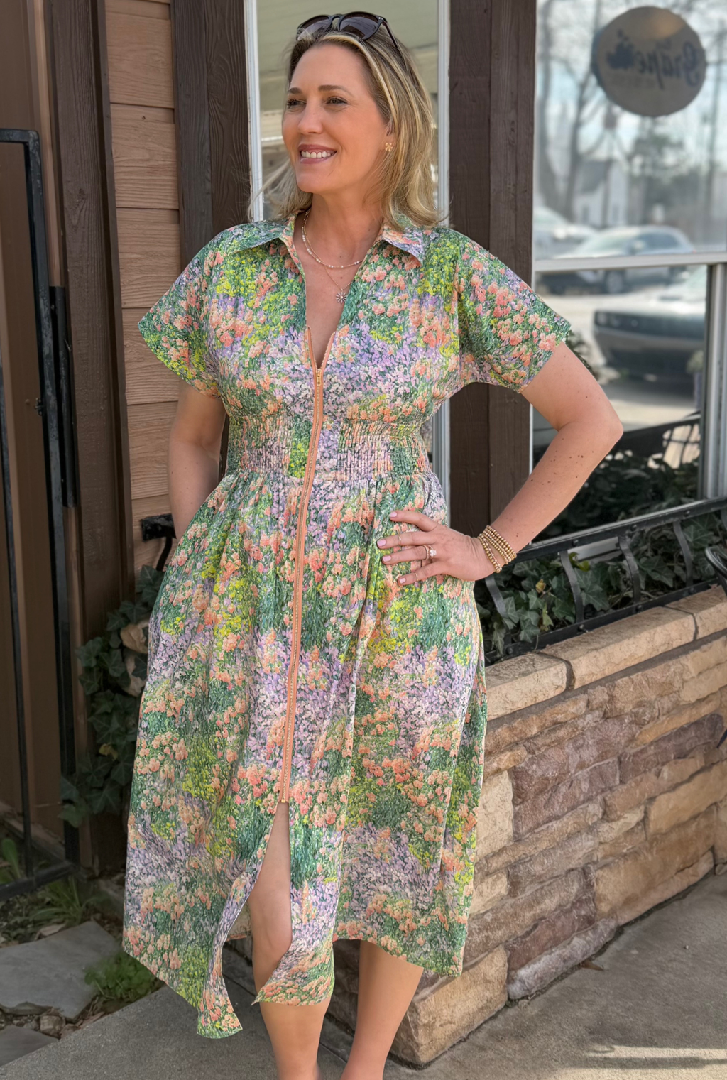 PEACH PEARL DRESS