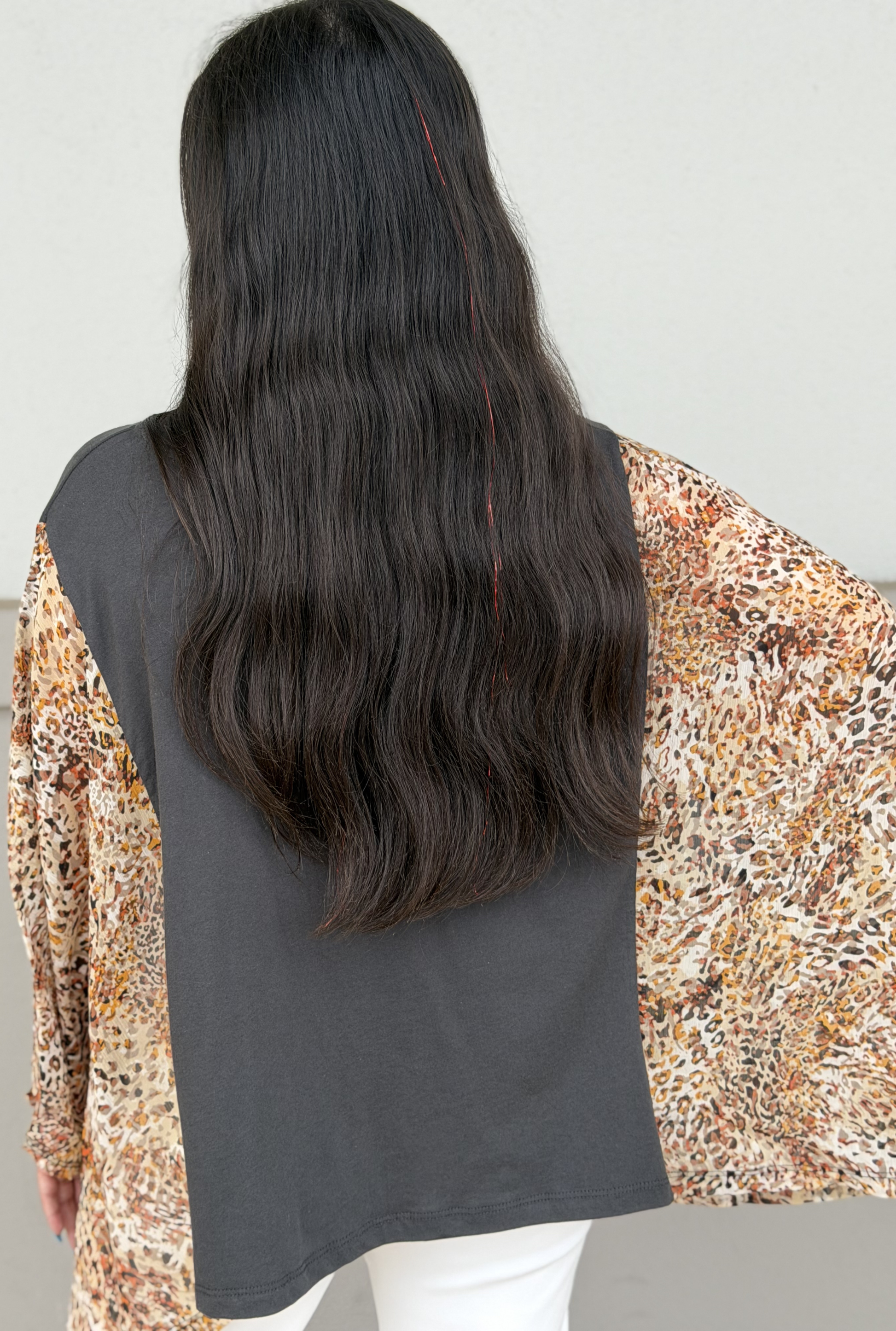 Nordic Paisley Cow Skull Graphic Kantha Top