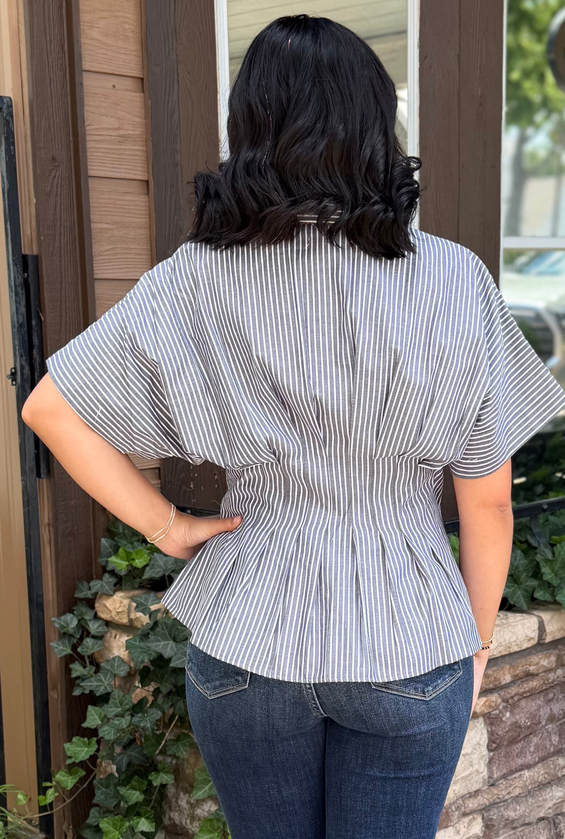 SNATCHED STRIPE TOP