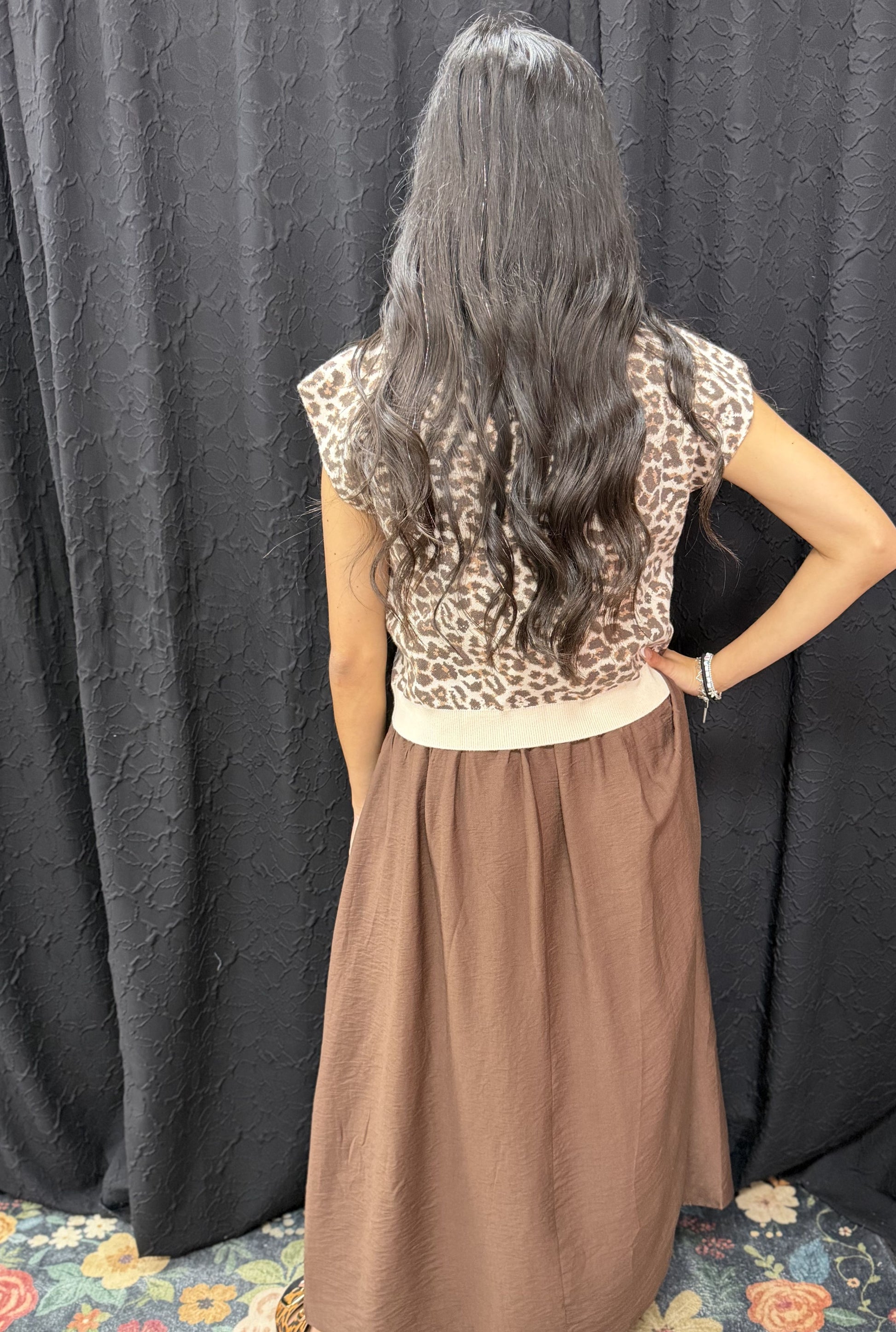 BROWN MYRANDA DRESS