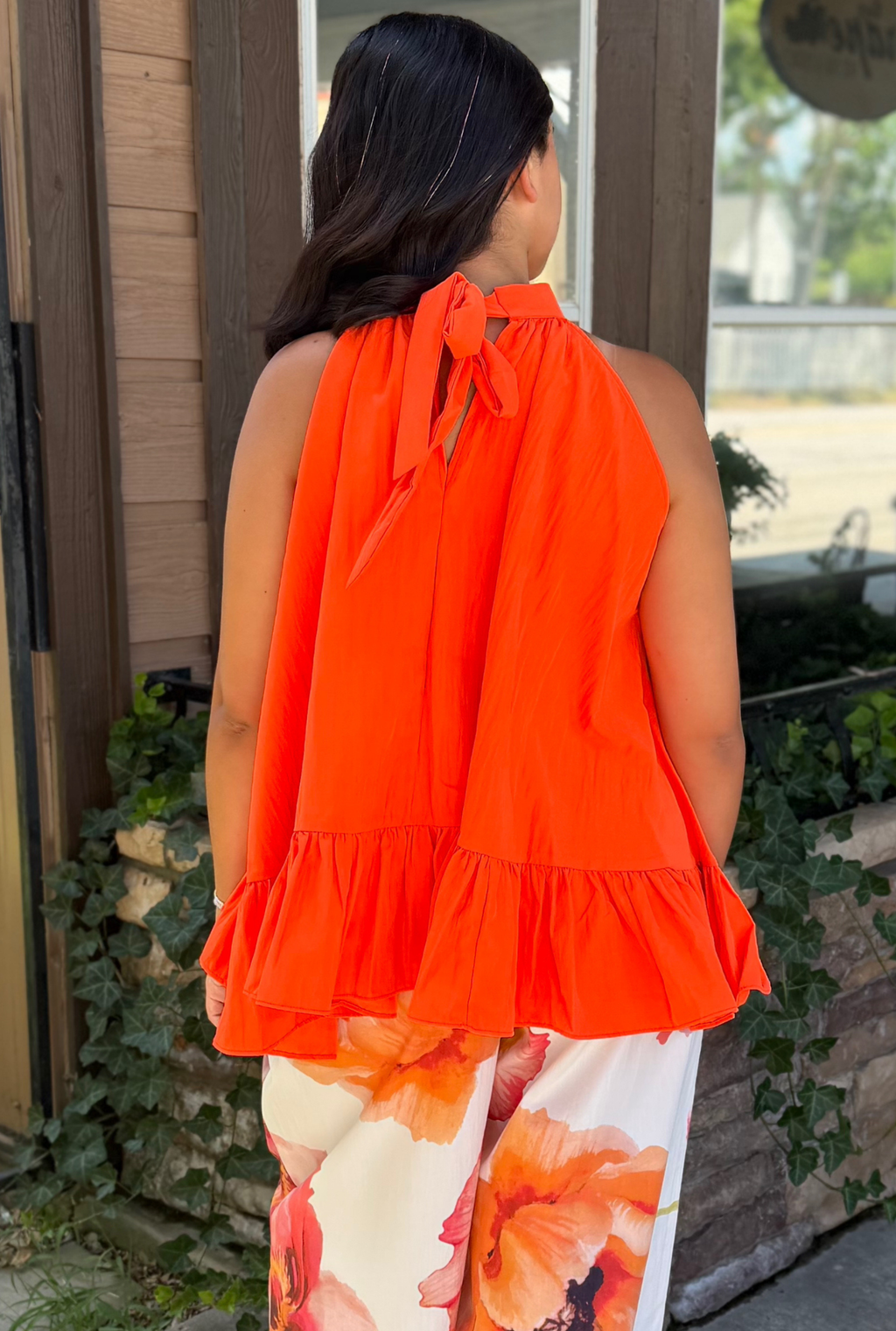 MANGO RUFFLE TOP