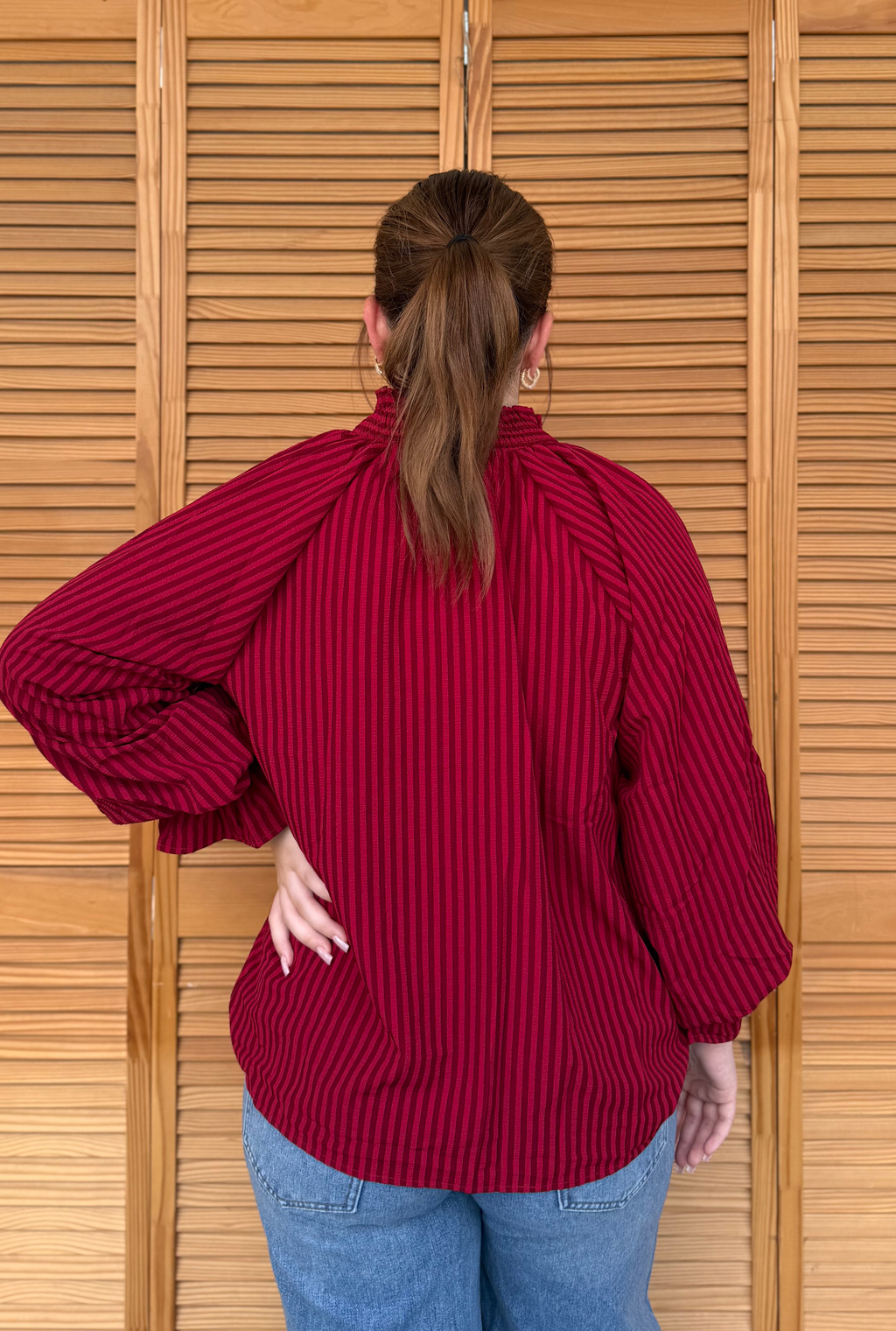 CRIMSON CALLIE TOP