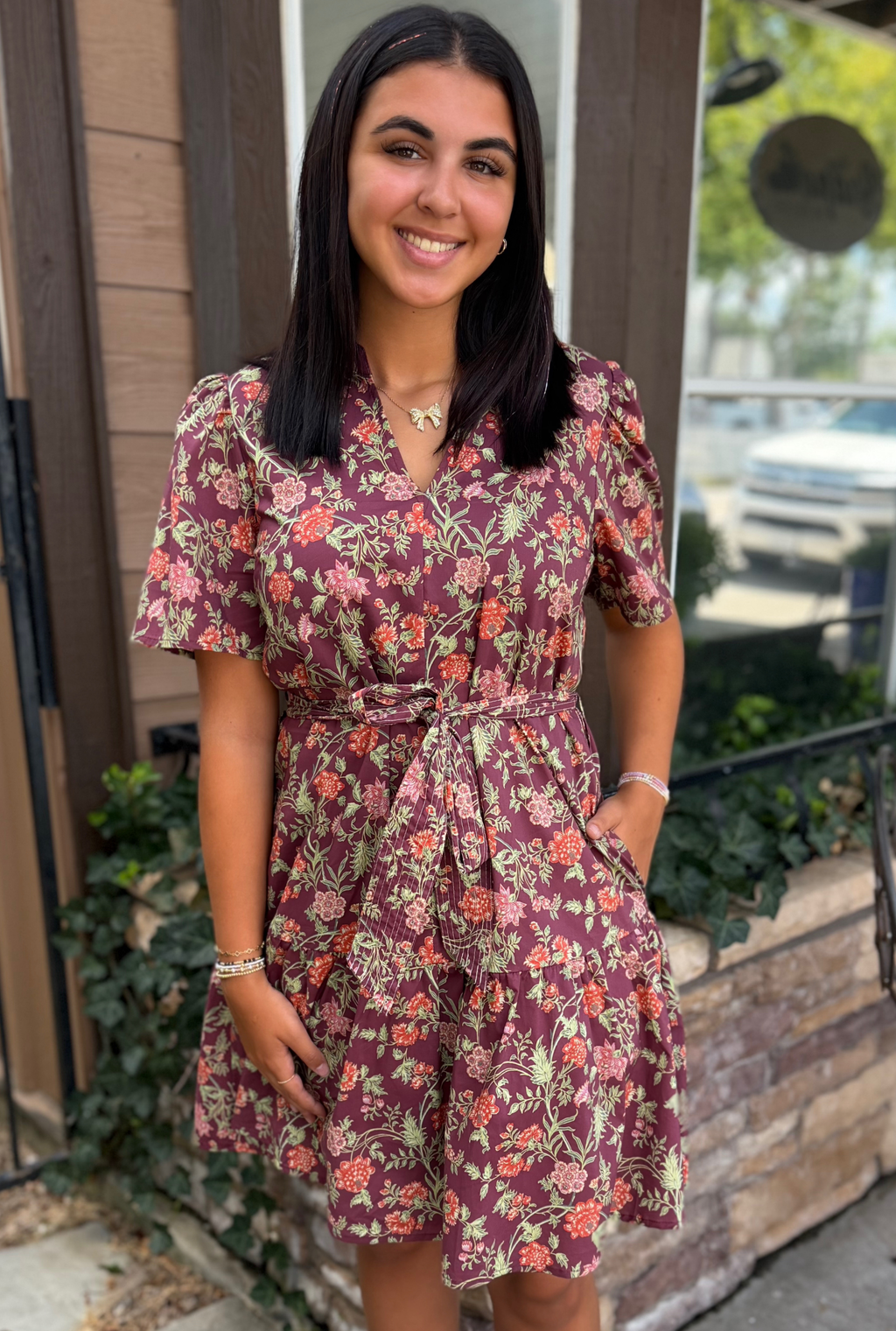 Mini Floral Dress