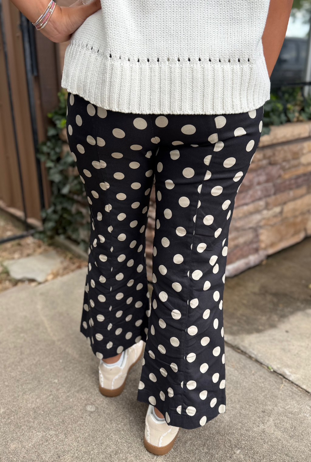 POLKA DOT FLARE PANTS