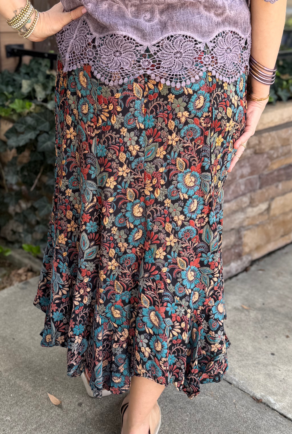 FLORAL CAROLYN SKIRT