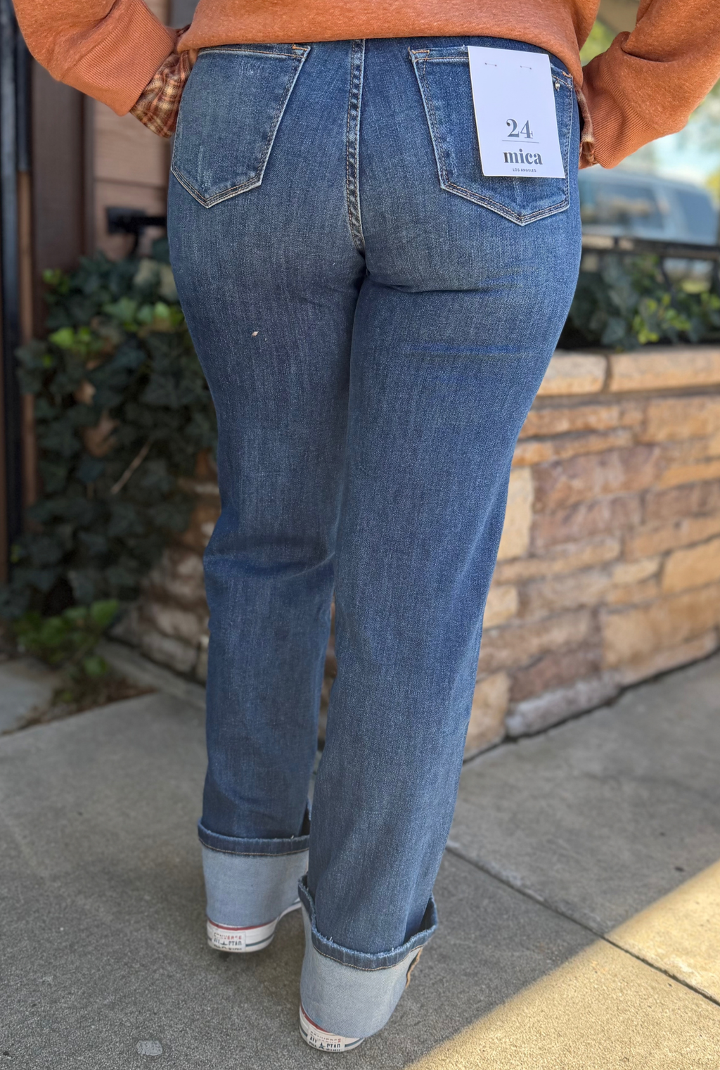 WIDE CUFF TIBER BLUE JEANS