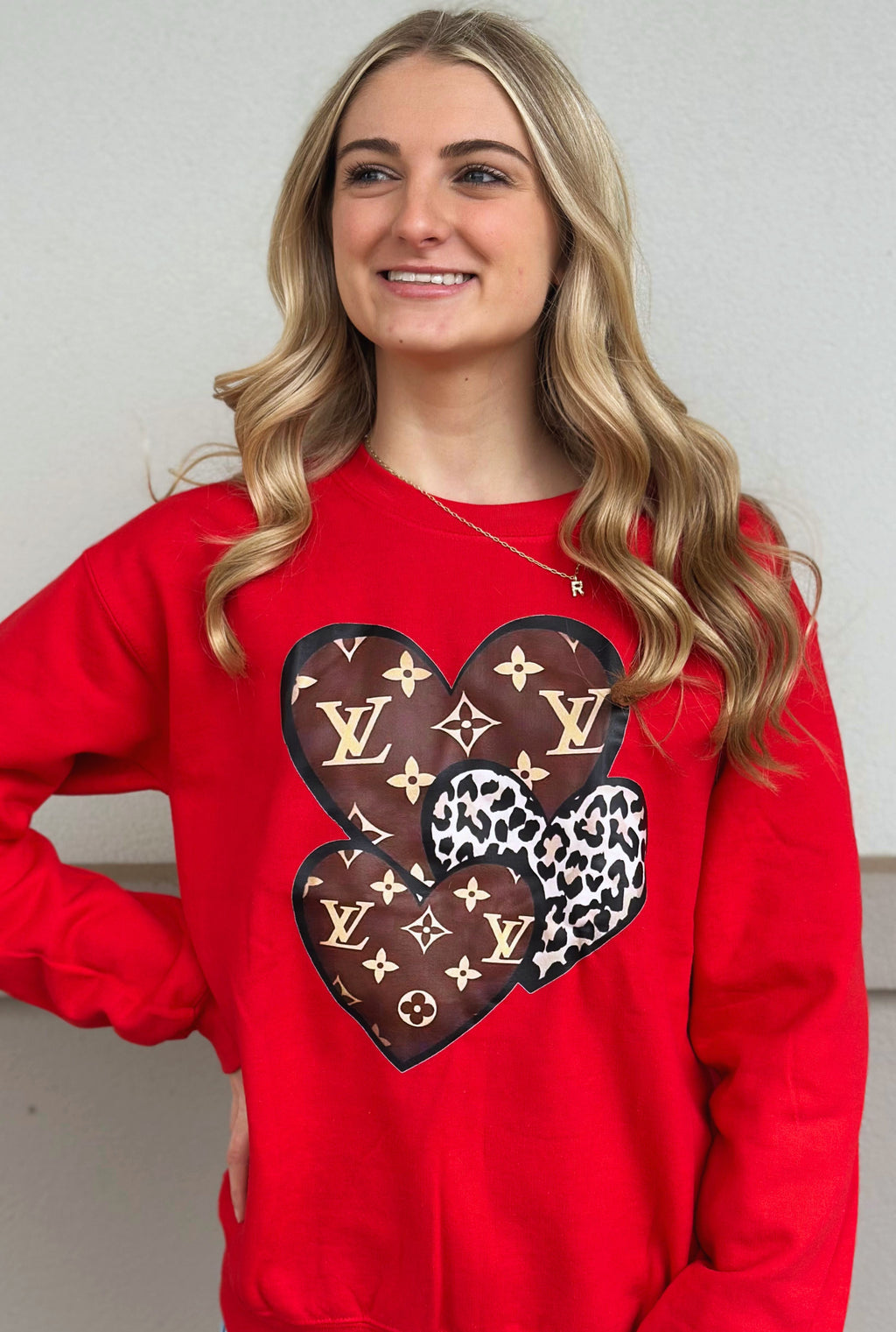 LV THREE HEART SWEATSHIRT