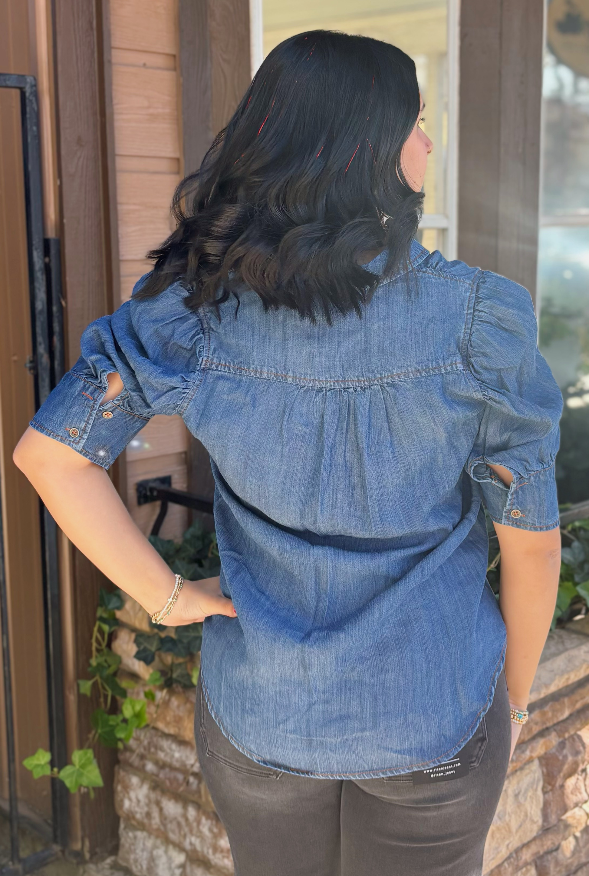 DENIM EFFORTLESSLY TOP