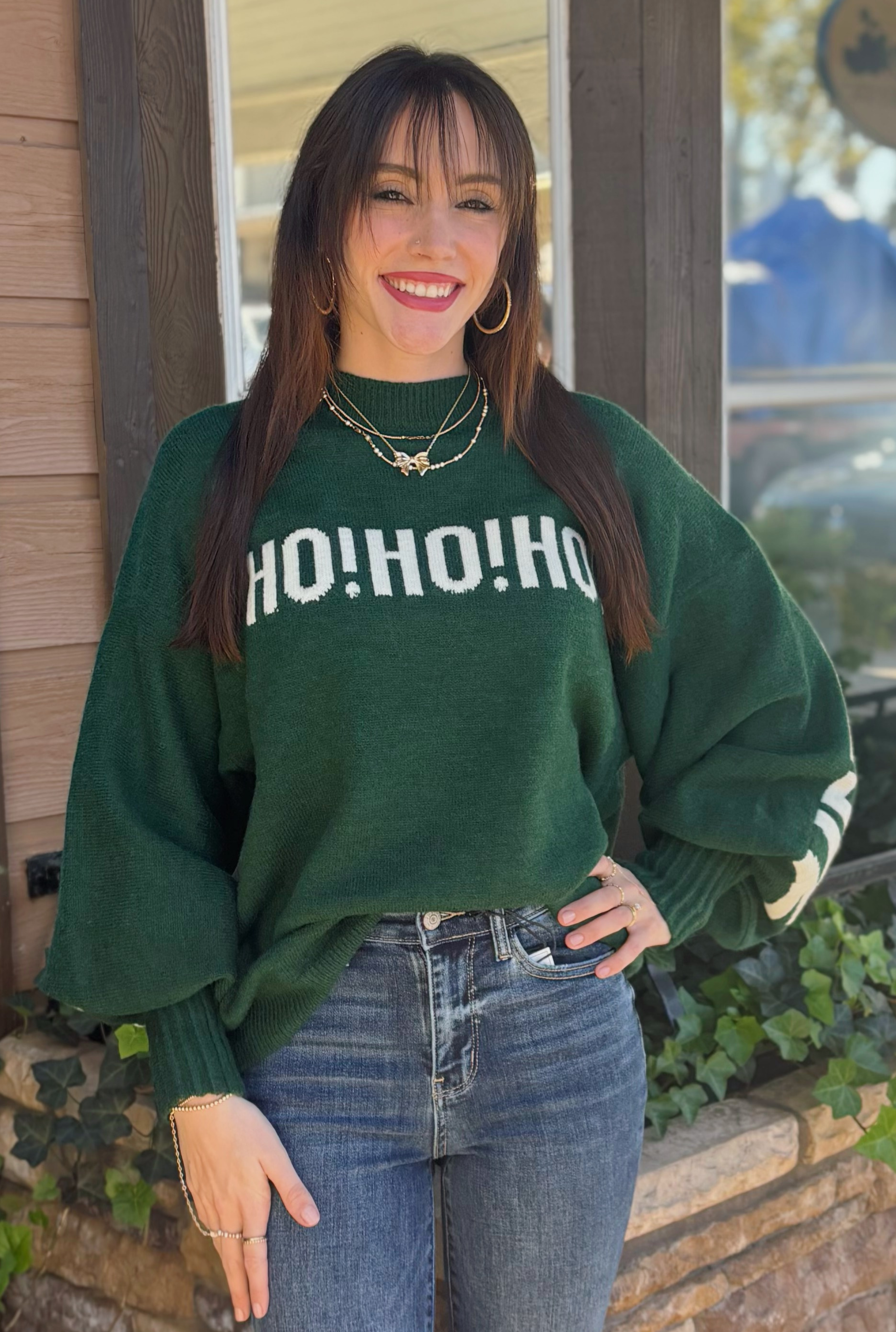 GREEN MERRY CHRISTMAS SWEATER