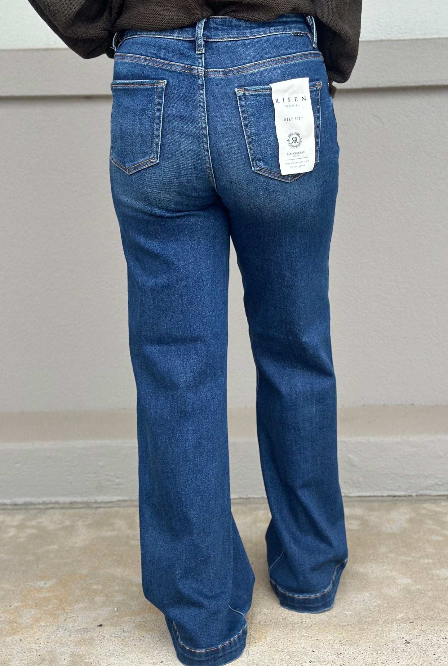 TUMMY CONTROL HIGH RISE WIDE JEANS